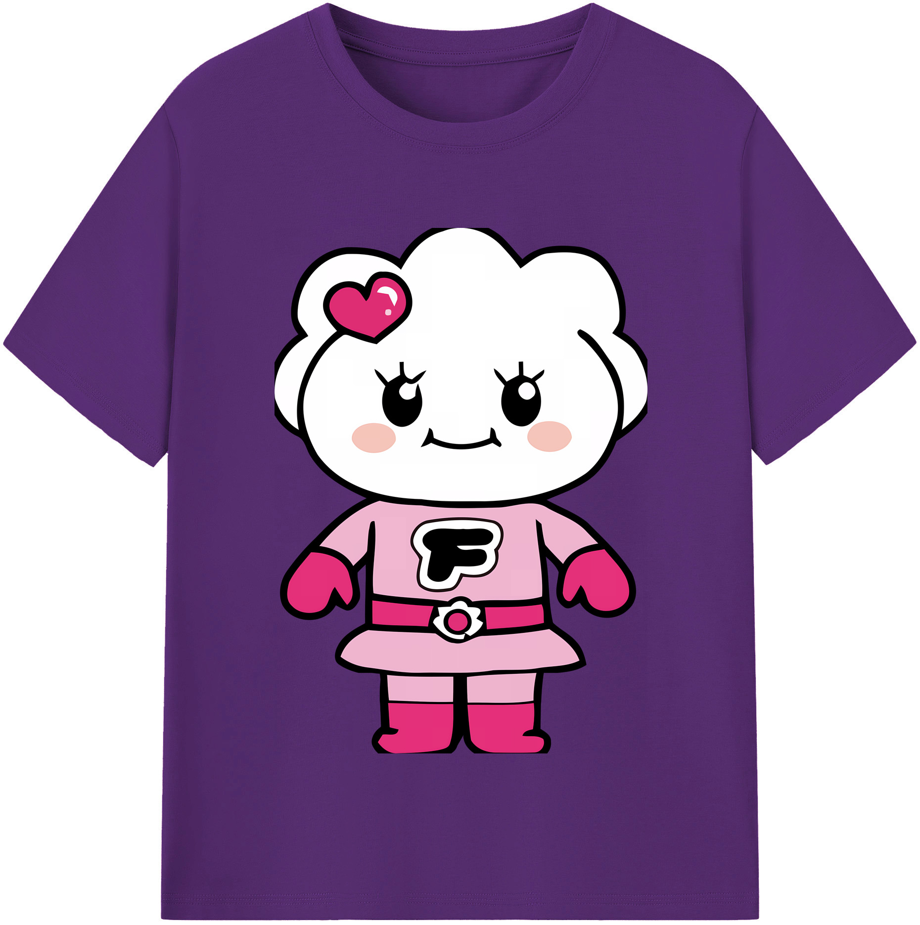 （画像用） アンパンマン Anpanman 綿100％半袖Tシャツ（フロントプリント）