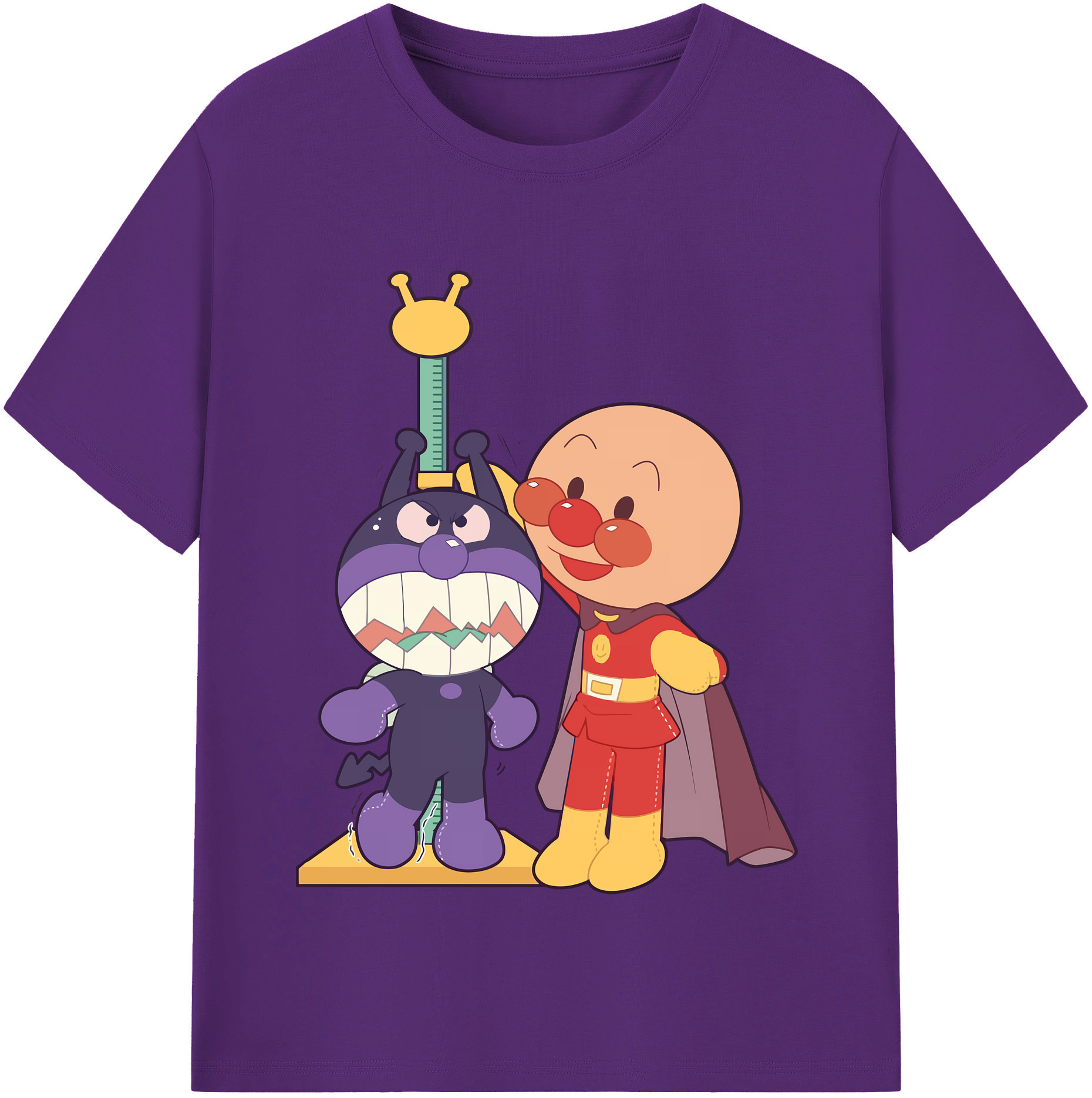 （画像用） アンパンマン Anpanman 綿100％半袖Tシャツ（フロントプリント）