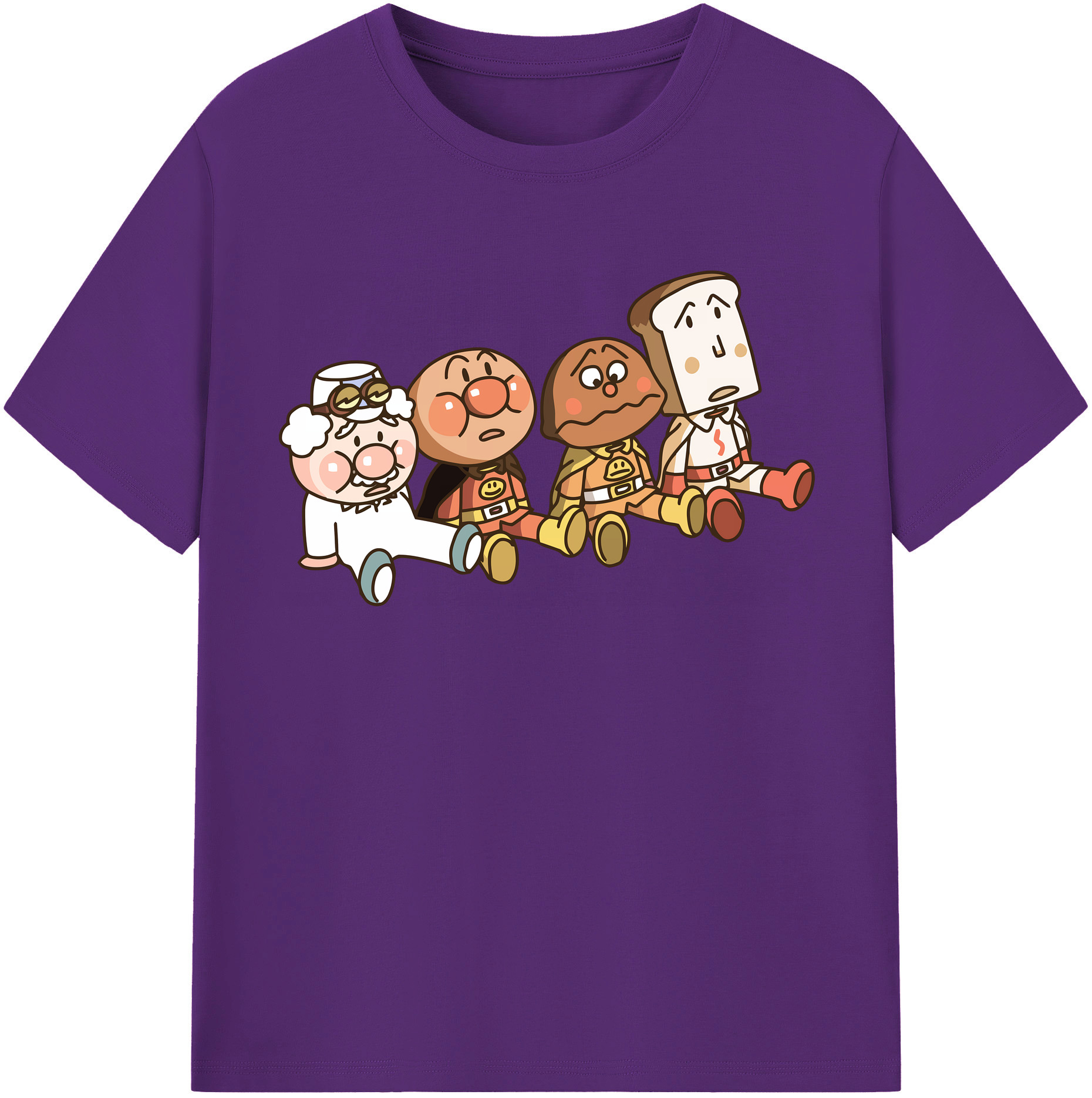 （画像用） アンパンマン Anpanman 綿100％半袖Tシャツ（フロントプリント）