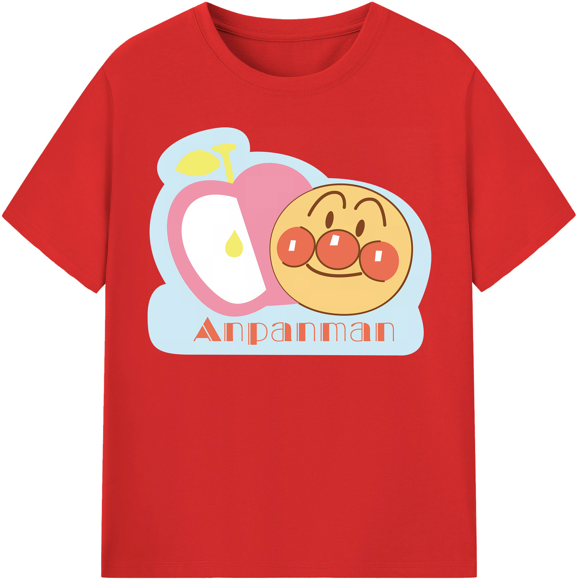（画像用） アンパンマン Anpanman 綿100％半袖Tシャツ（フロントプリント）