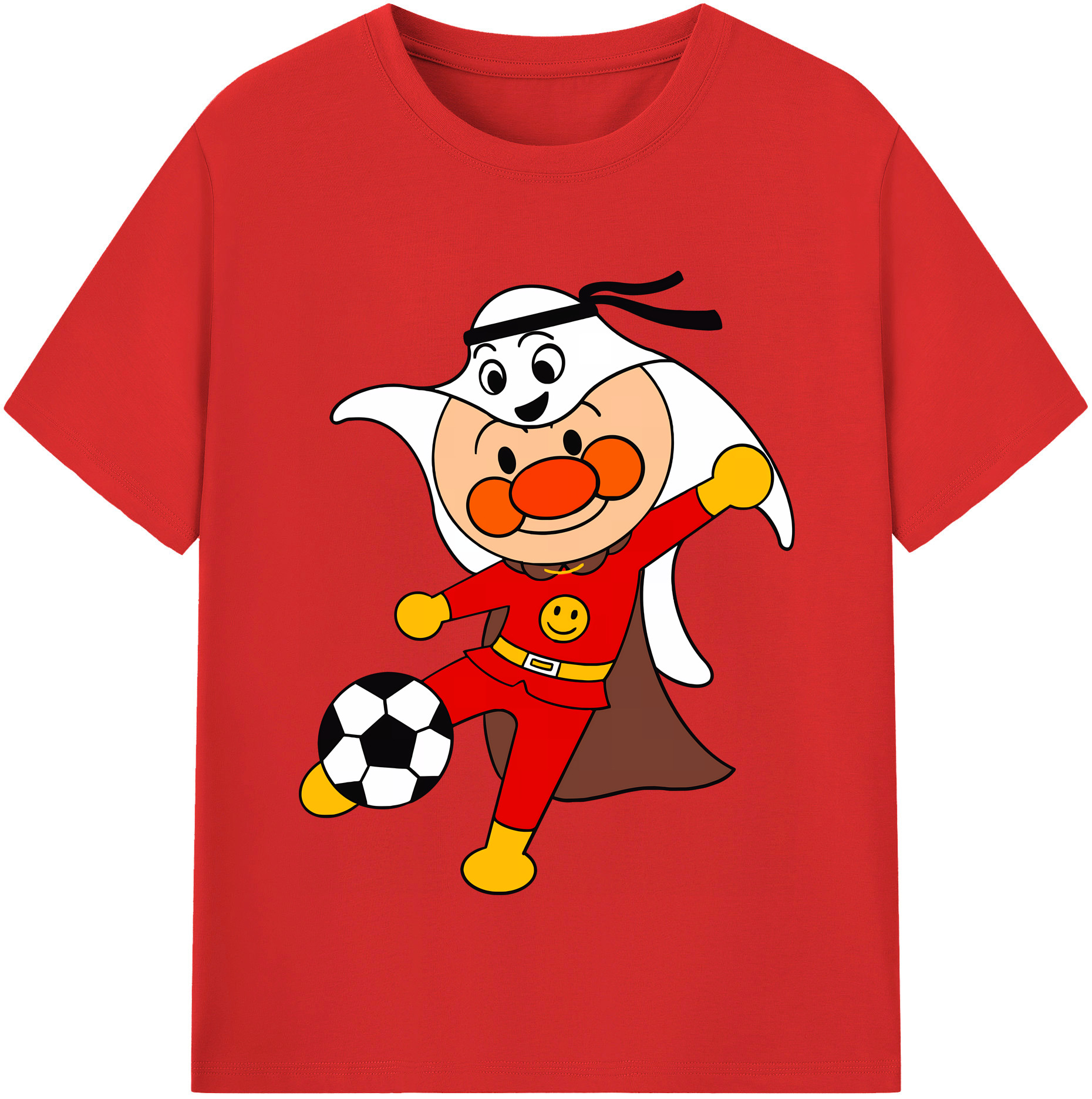 （画像用） アンパンマン Anpanman 綿100％半袖Tシャツ（フロントプリント）