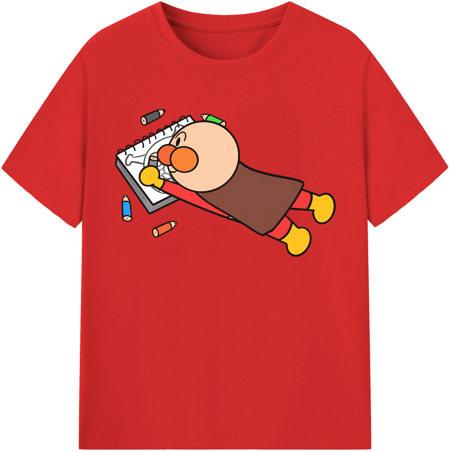 （画像用） アンパンマン Anpanman 綿100％半袖Tシャツ（フロントプリント）