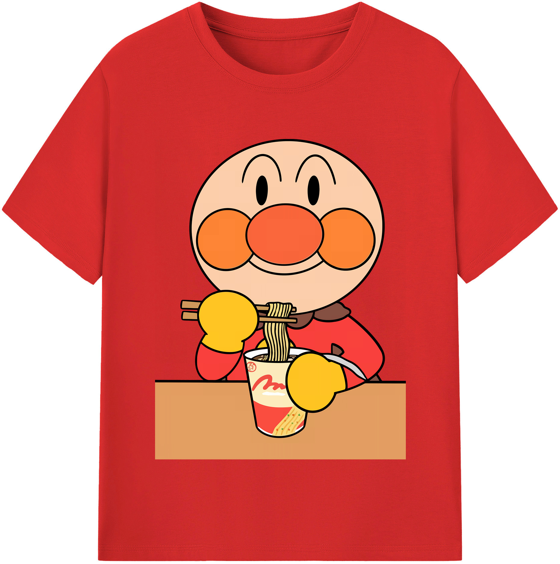 （画像用） アンパンマン Anpanman 綿100％半袖Tシャツ（フロントプリント）