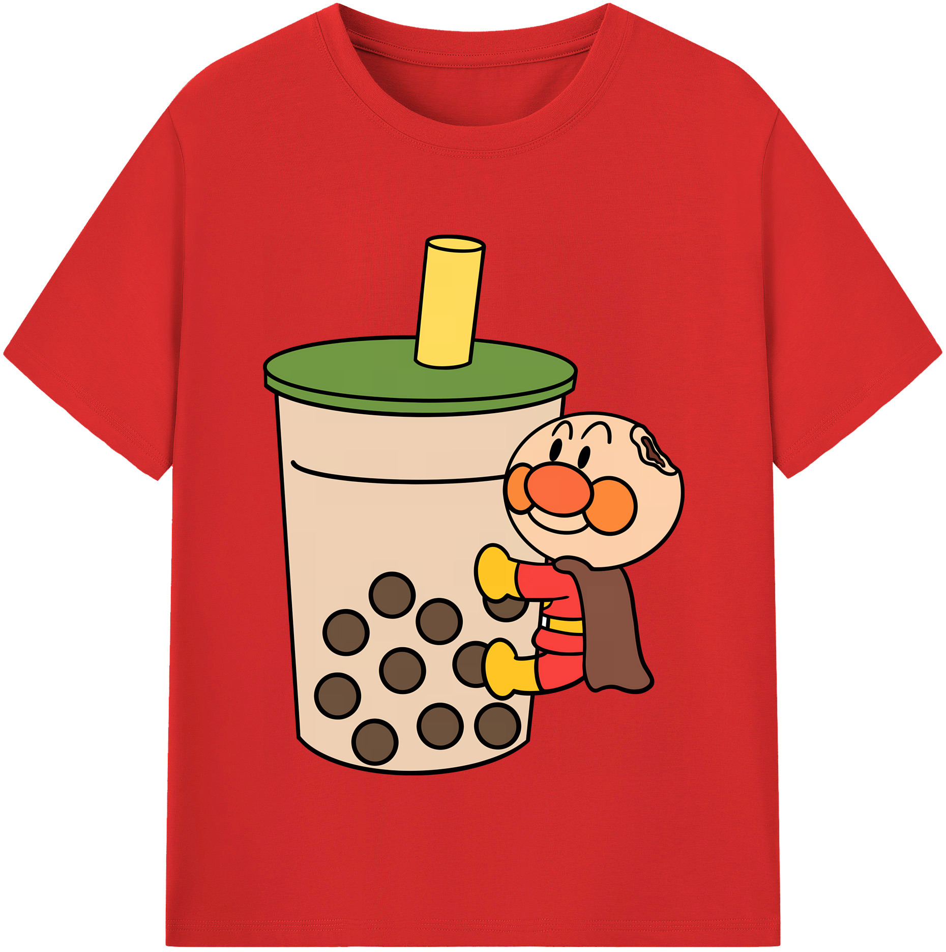 （画像用） アンパンマン Anpanman 綿100％半袖Tシャツ（フロントプリント）