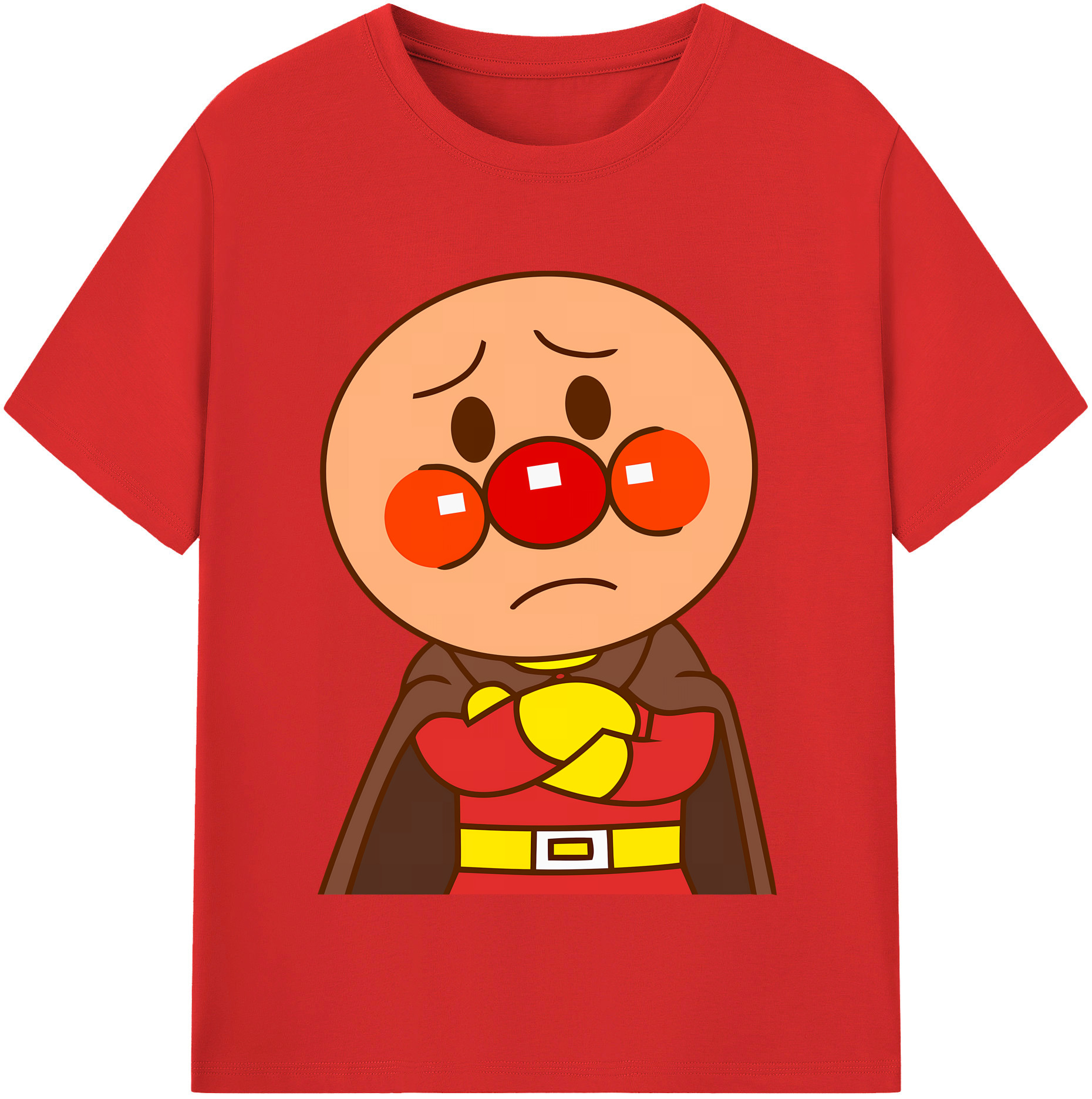 （画像用） アンパンマン Anpanman 綿100％半袖Tシャツ（フロントプリント）