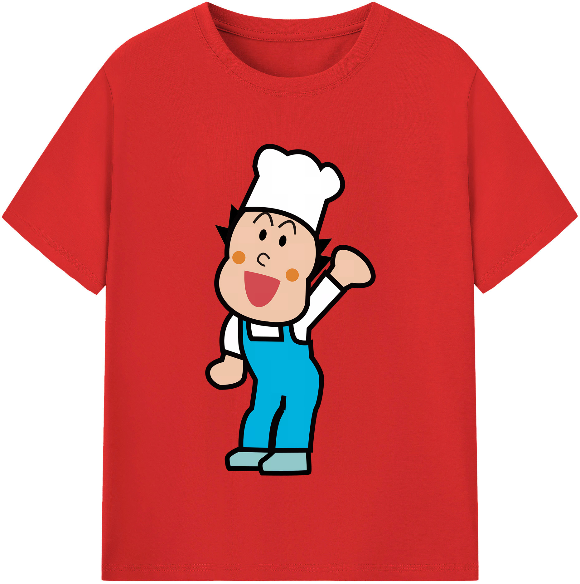 （画像用） アンパンマン Anpanman 綿100％半袖Tシャツ（フロントプリント）