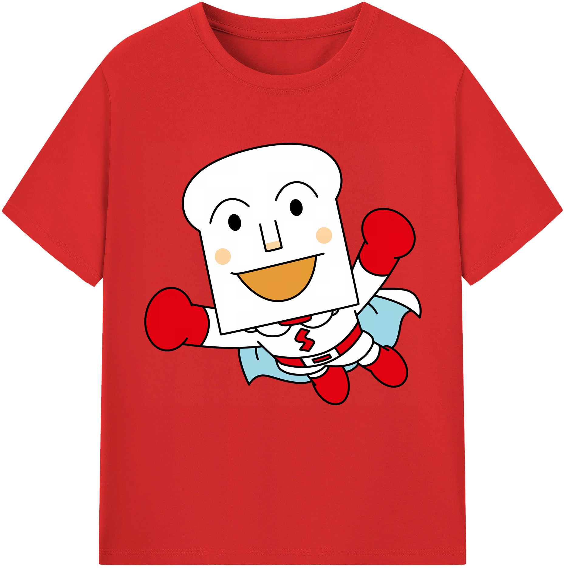 （画像用） アンパンマン Anpanman 綿100％半袖Tシャツ（フロントプリント）