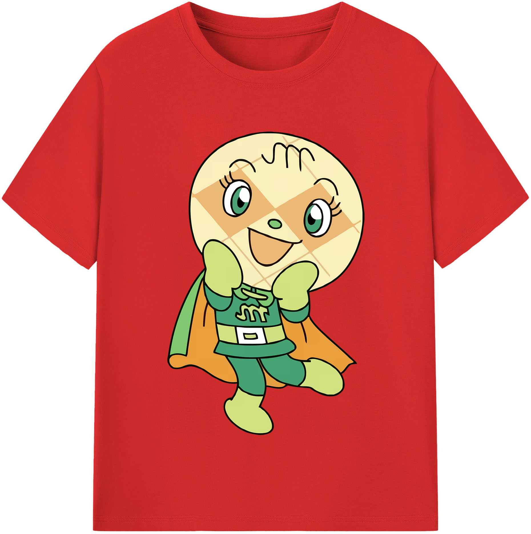 （画像用） アンパンマン Anpanman 綿100％半袖Tシャツ（フロントプリント）