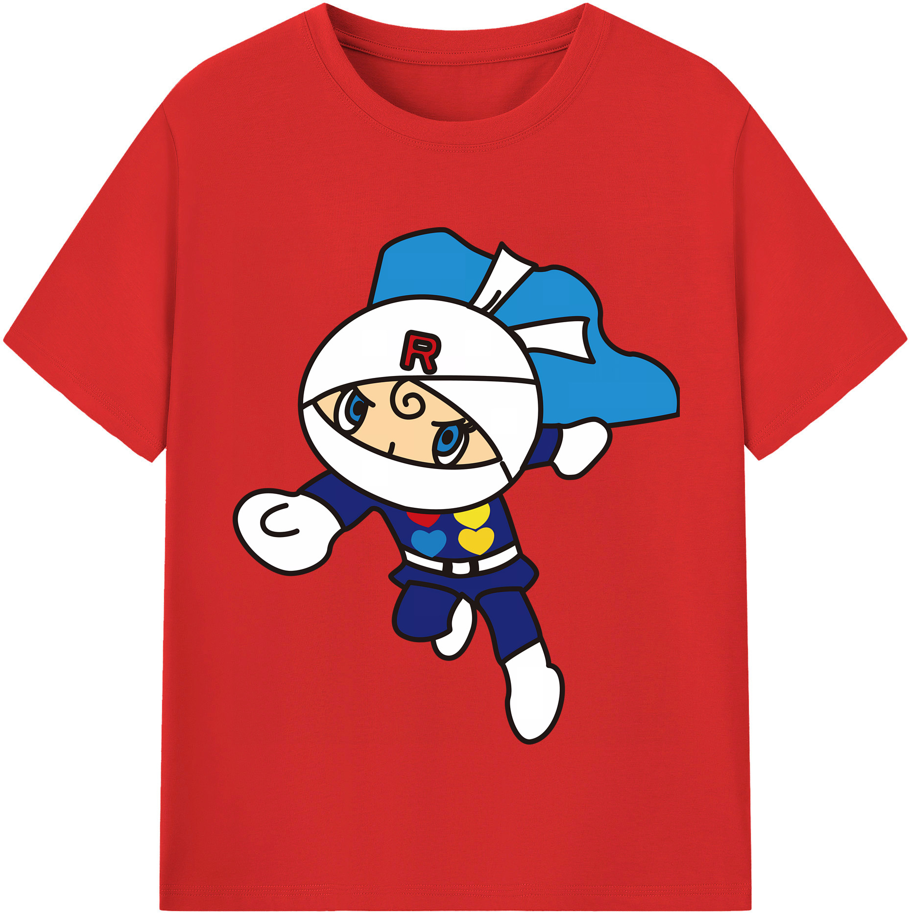 （画像用） アンパンマン Anpanman 綿100％半袖Tシャツ（フロントプリント）