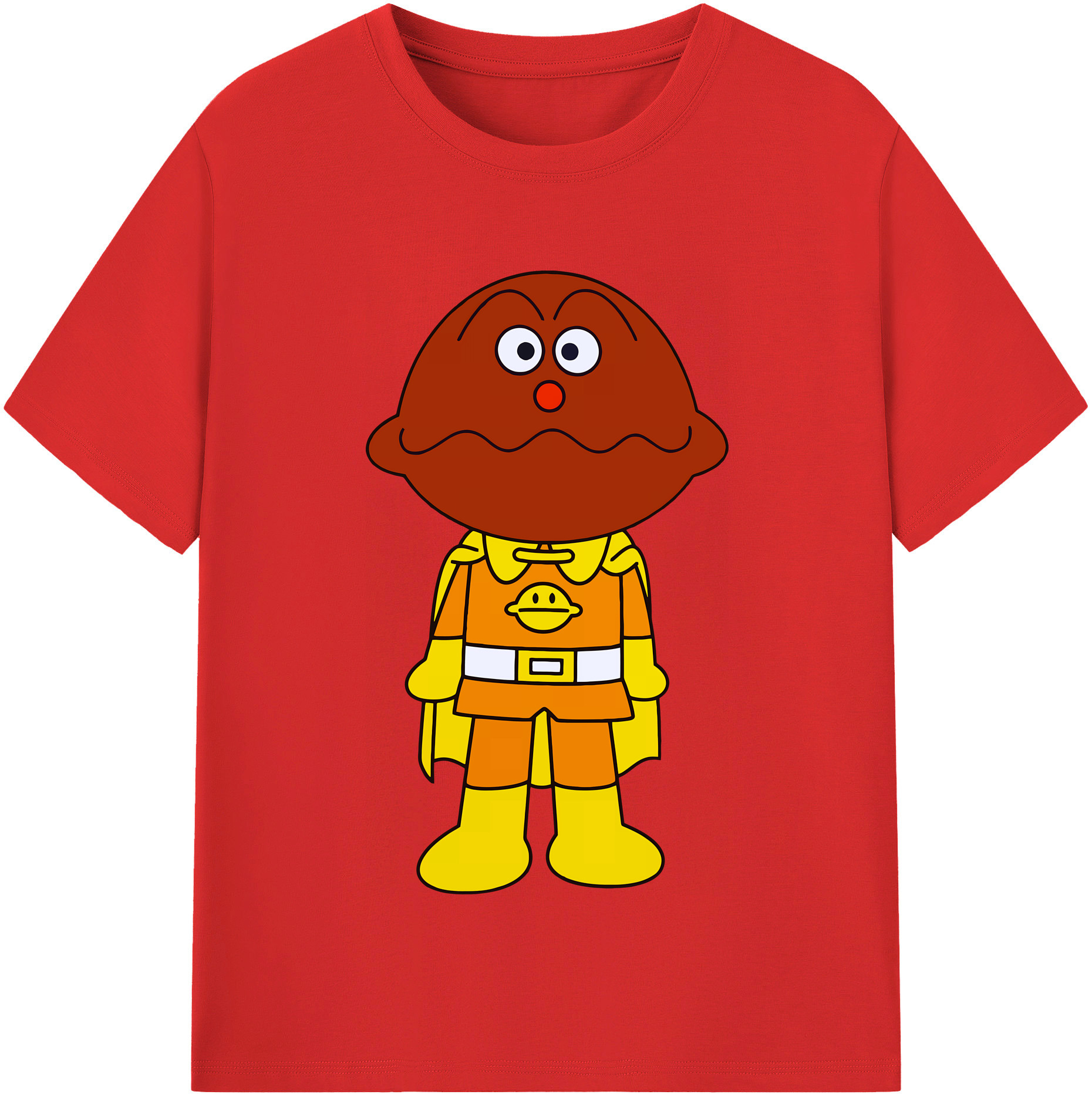 （画像用） アンパンマン Anpanman 綿100％半袖Tシャツ（フロントプリント）