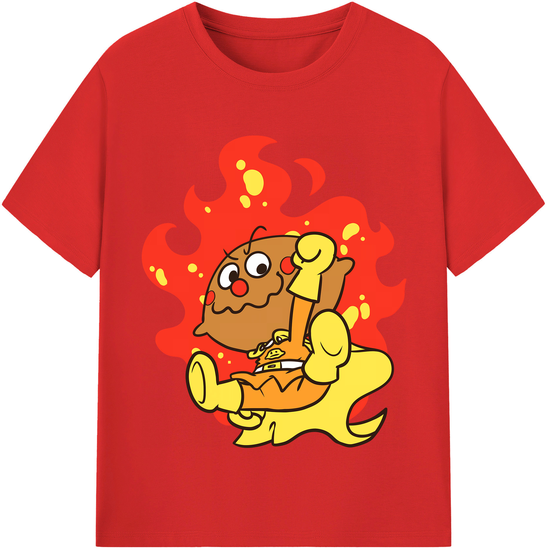 （画像用） アンパンマン Anpanman 綿100％半袖Tシャツ（フロントプリント）