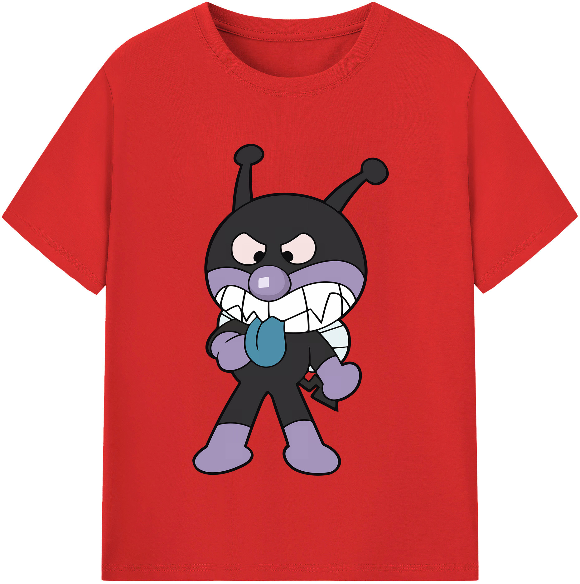 （画像用） アンパンマン Anpanman 綿100％半袖Tシャツ（フロントプリント）