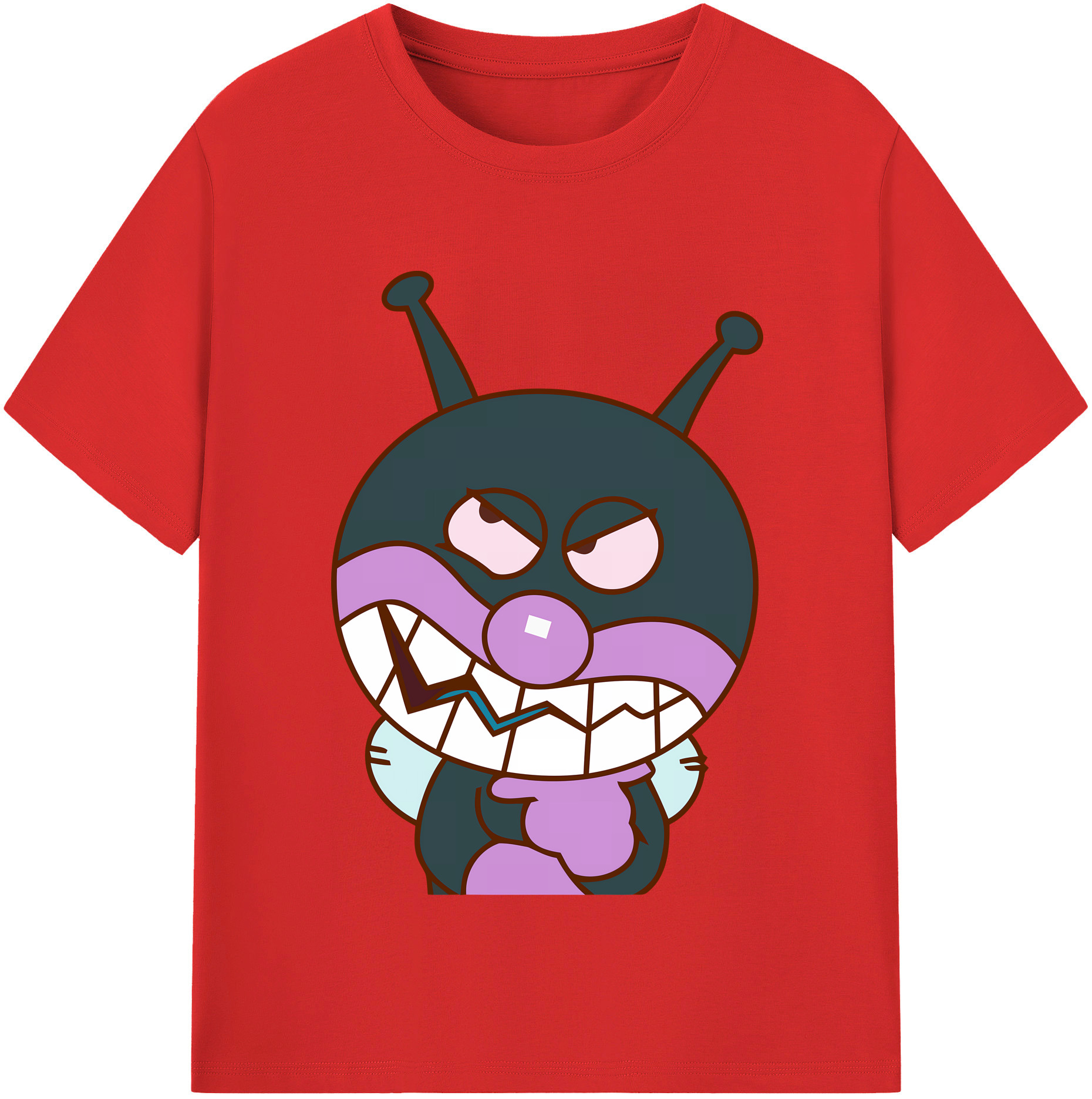 （画像用） アンパンマン Anpanman 綿100％半袖Tシャツ（フロントプリント）