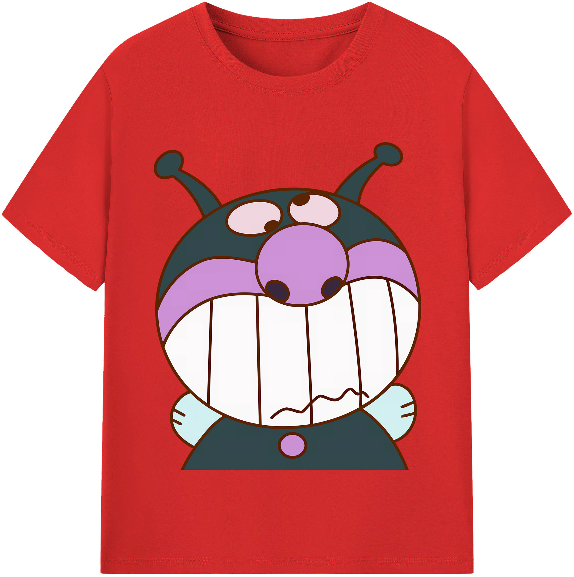 （画像用） アンパンマン Anpanman 綿100％半袖Tシャツ（フロントプリント）