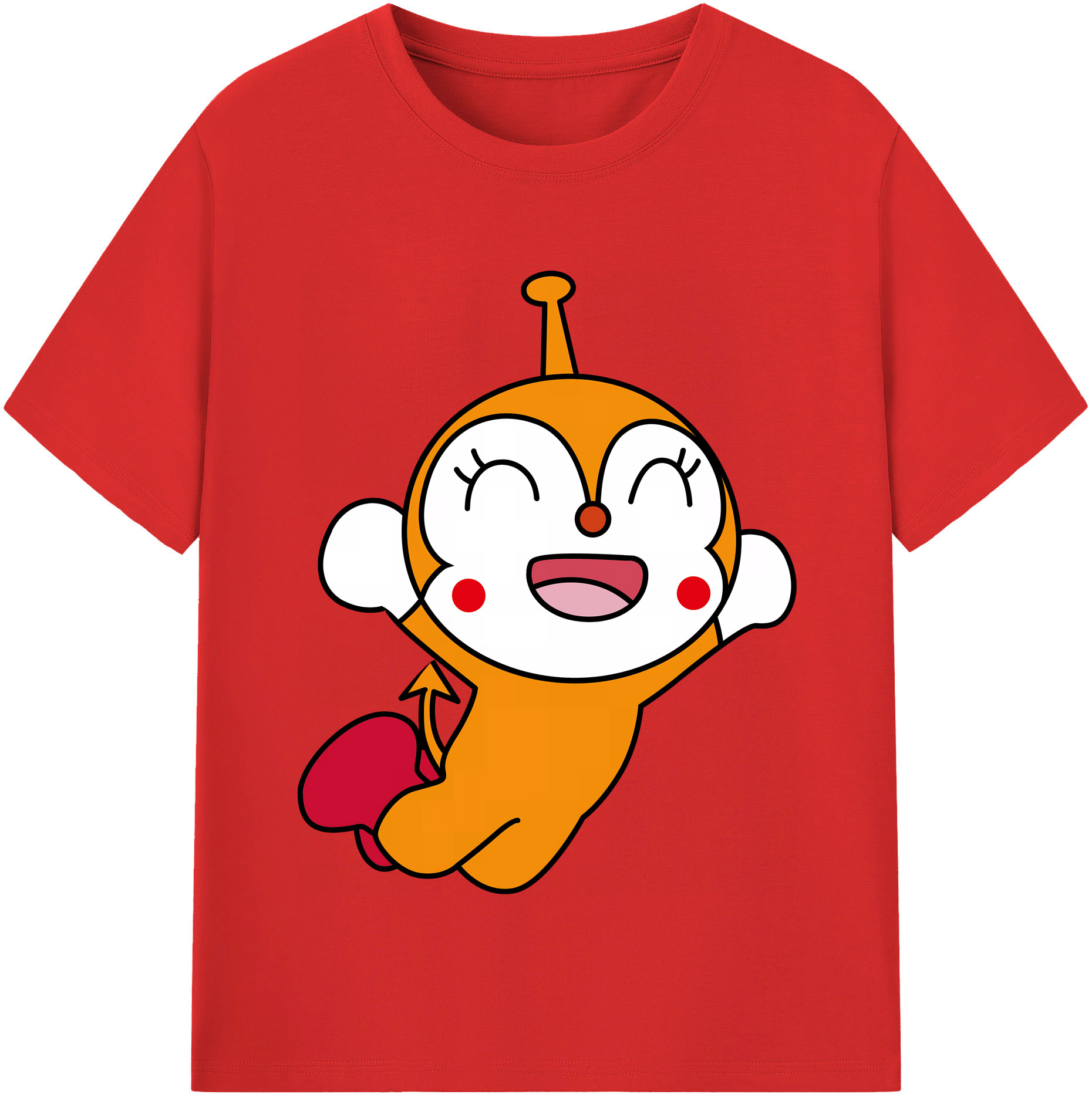 （画像用） アンパンマン Anpanman 綿100％半袖Tシャツ（フロントプリント）