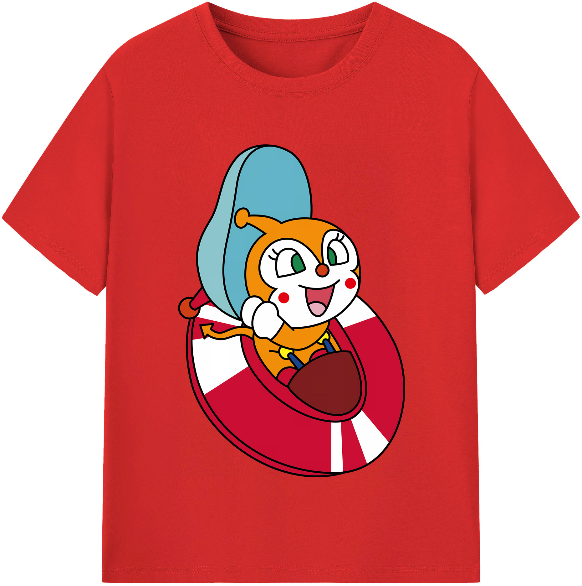 （画像用） アンパンマン Anpanman 綿100％半袖Tシャツ（フロントプリント）
