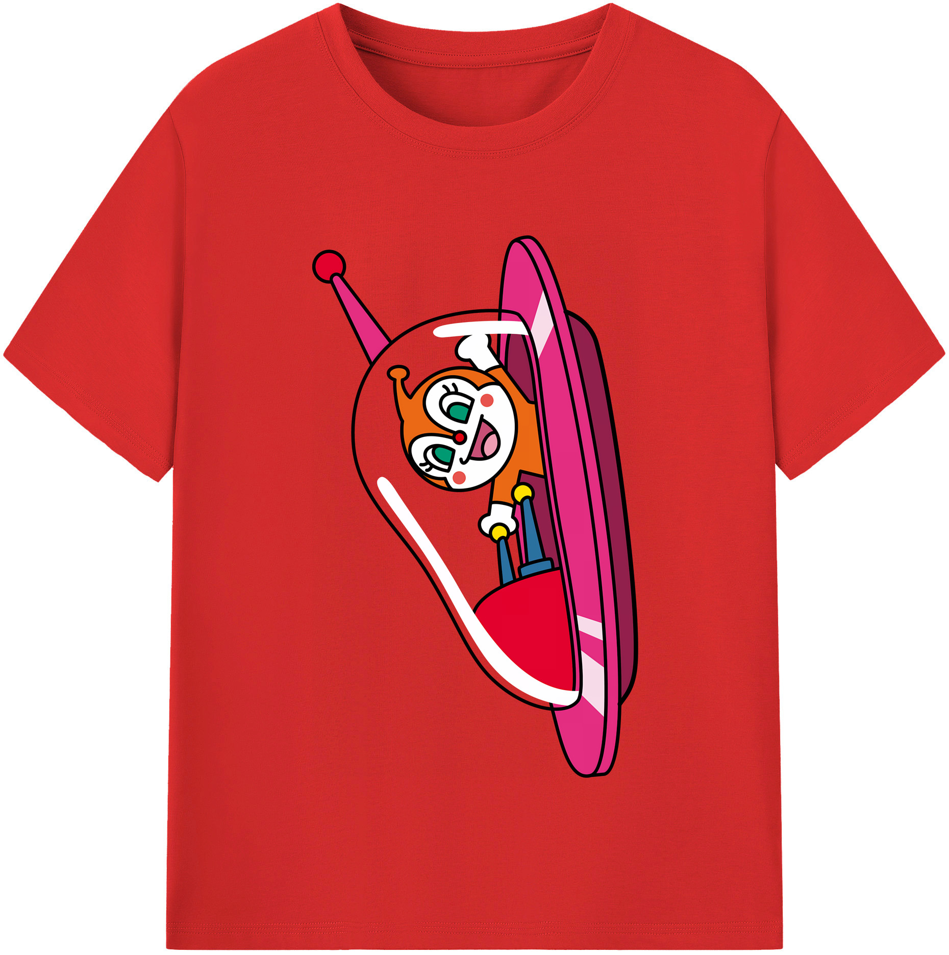 （画像用） アンパンマン Anpanman 綿100％半袖Tシャツ（フロントプリント）