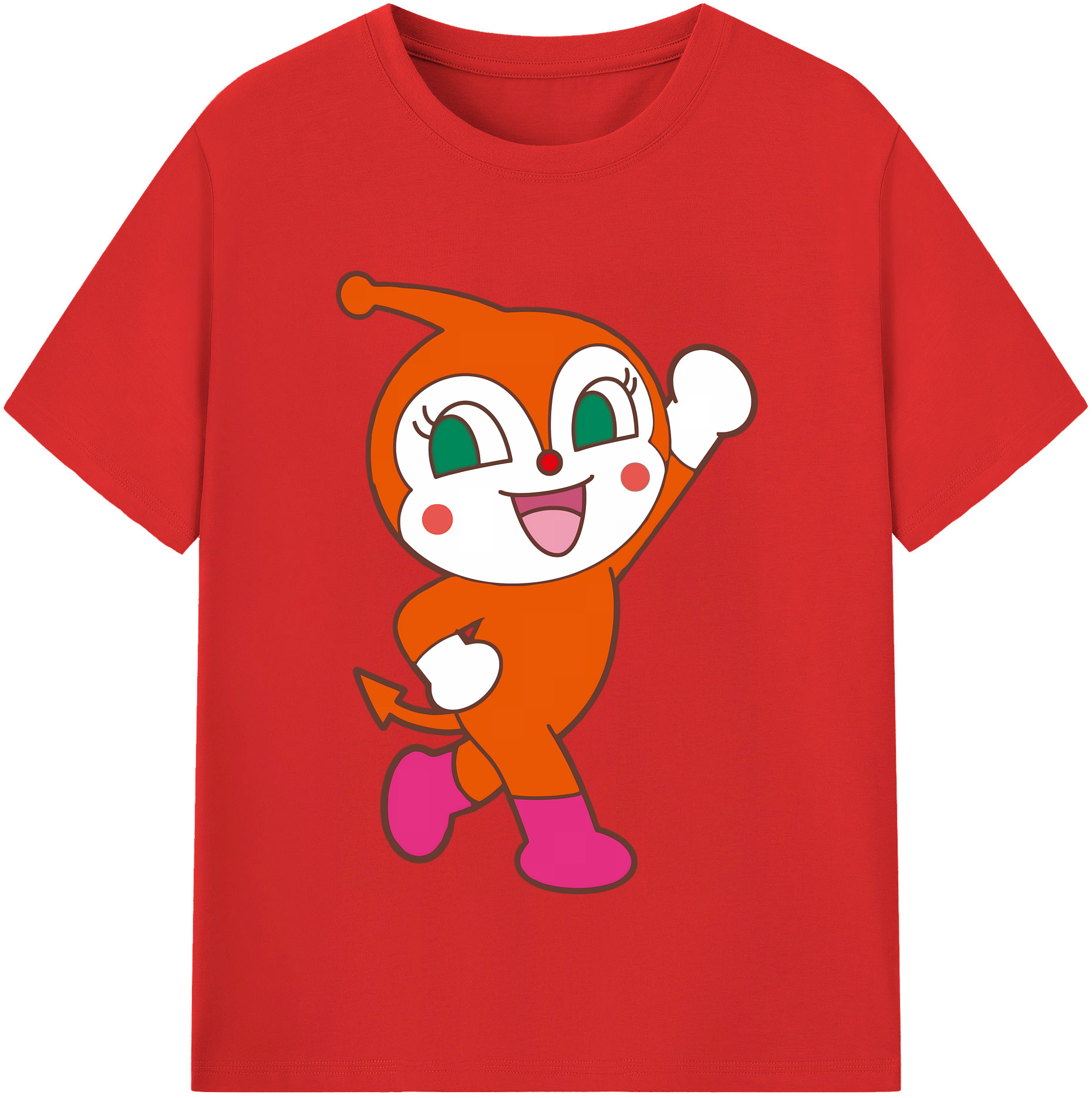 （画像用） アンパンマン Anpanman 綿100％半袖Tシャツ（フロントプリント）