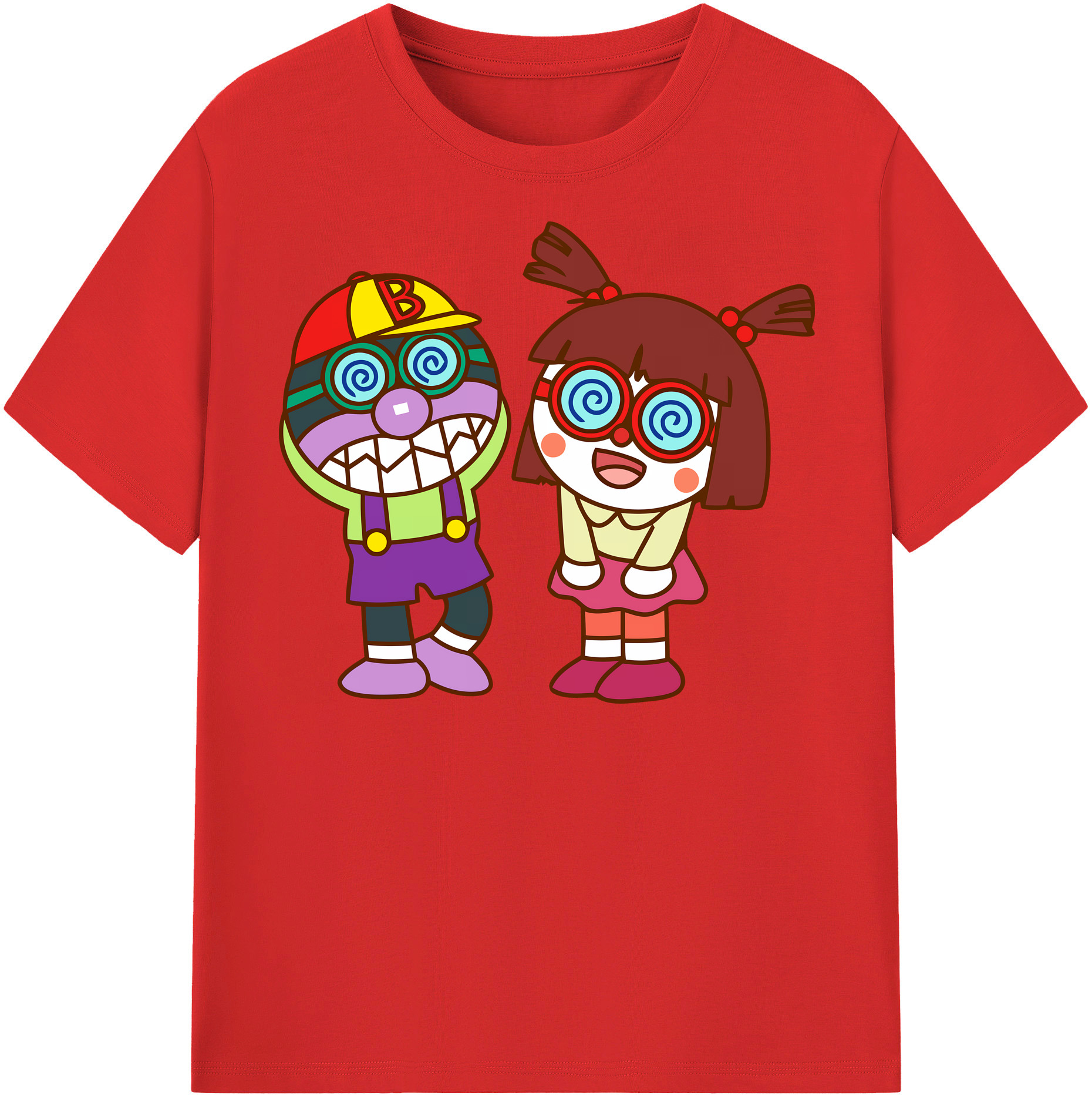 （画像用） アンパンマン Anpanman 綿100％半袖Tシャツ（フロントプリント）