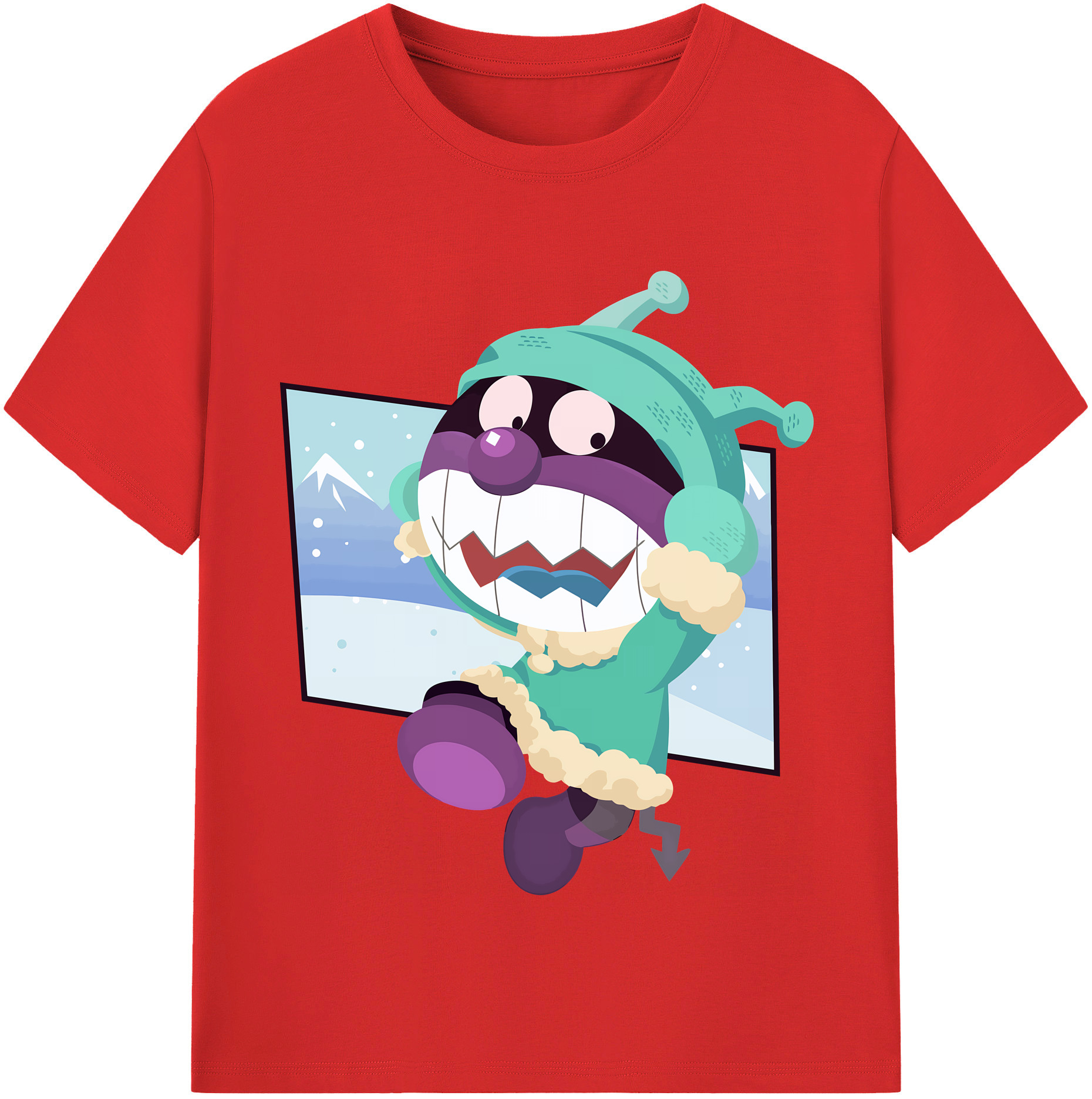 （画像用） アンパンマン Anpanman 綿100％半袖Tシャツ（フロントプリント）