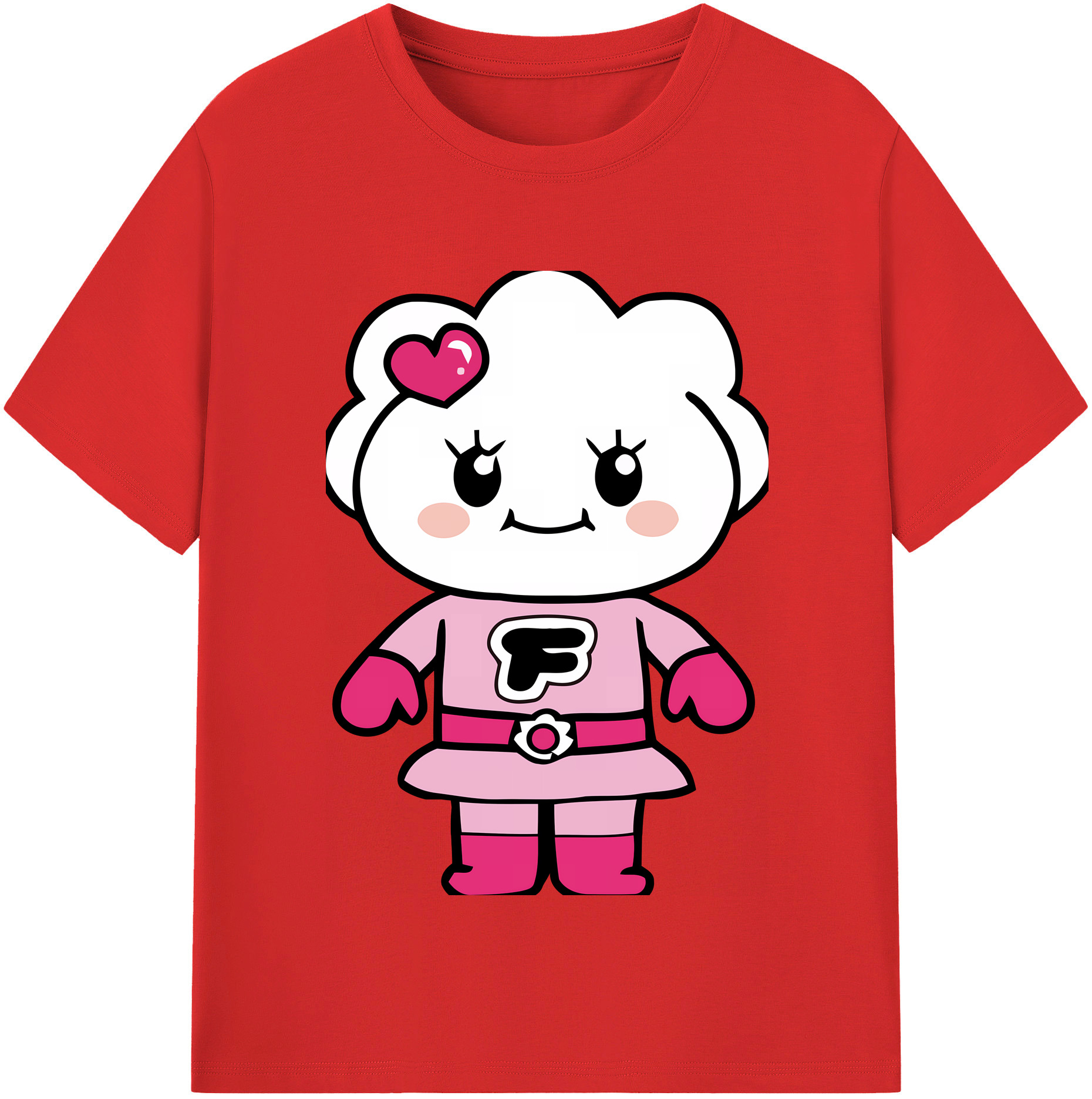 （画像用） アンパンマン Anpanman 綿100％半袖Tシャツ（フロントプリント）