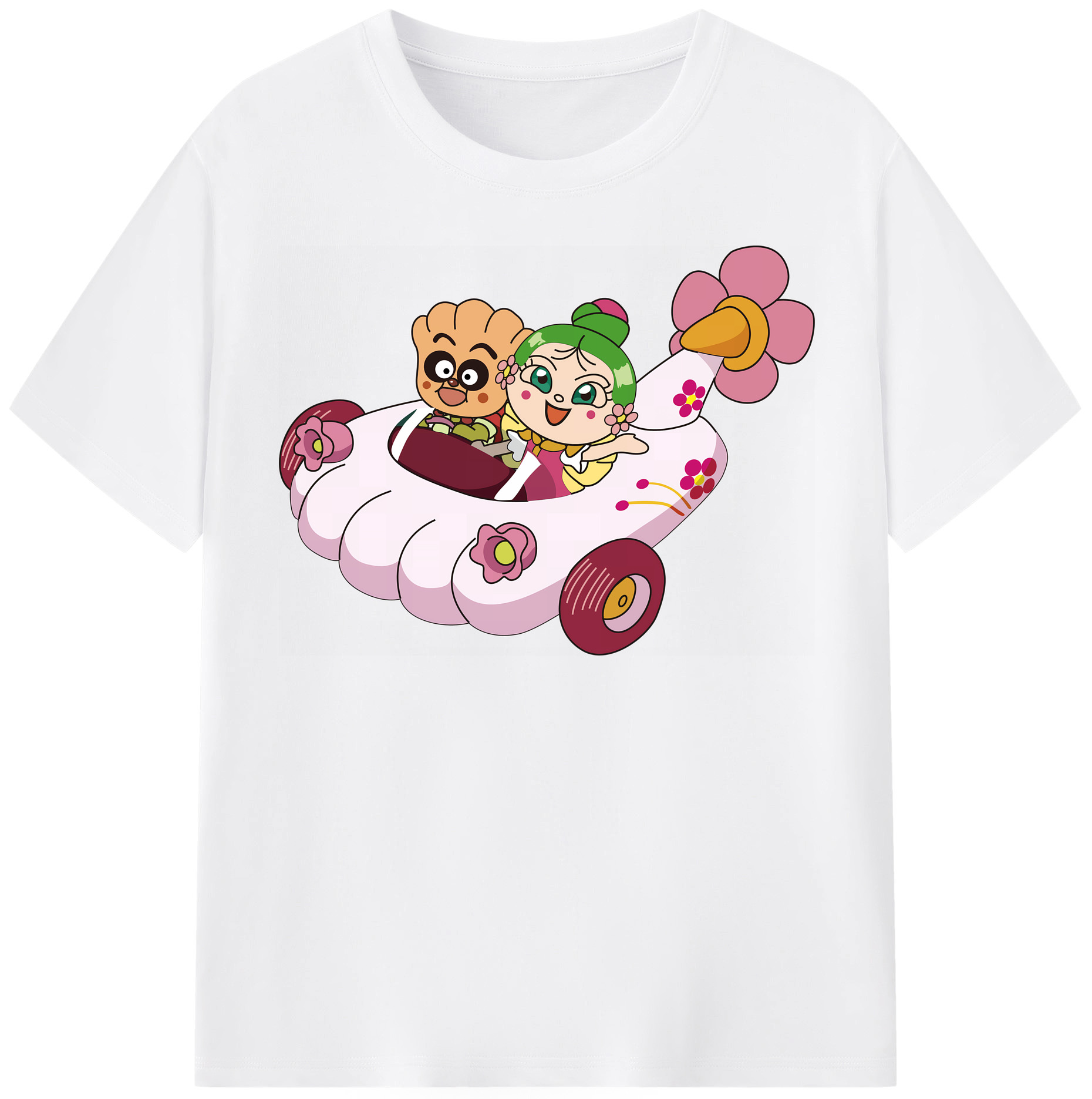 （画像用） アンパンマン Anpanman 綿100％半袖Tシャツ（フロントプリント）