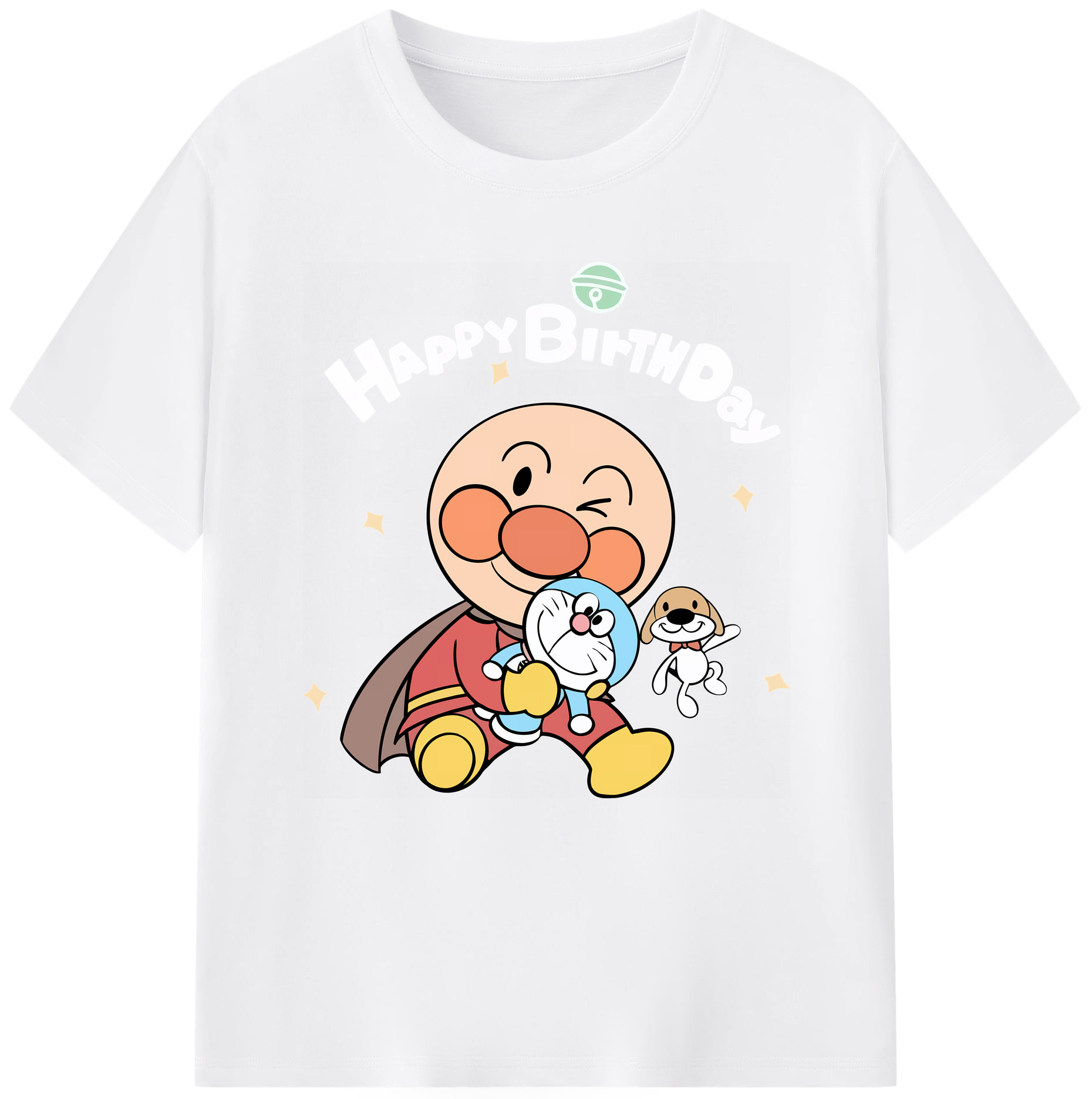 （画像用） アンパンマン Anpanman 綿100％半袖Tシャツ（フロントプリント）