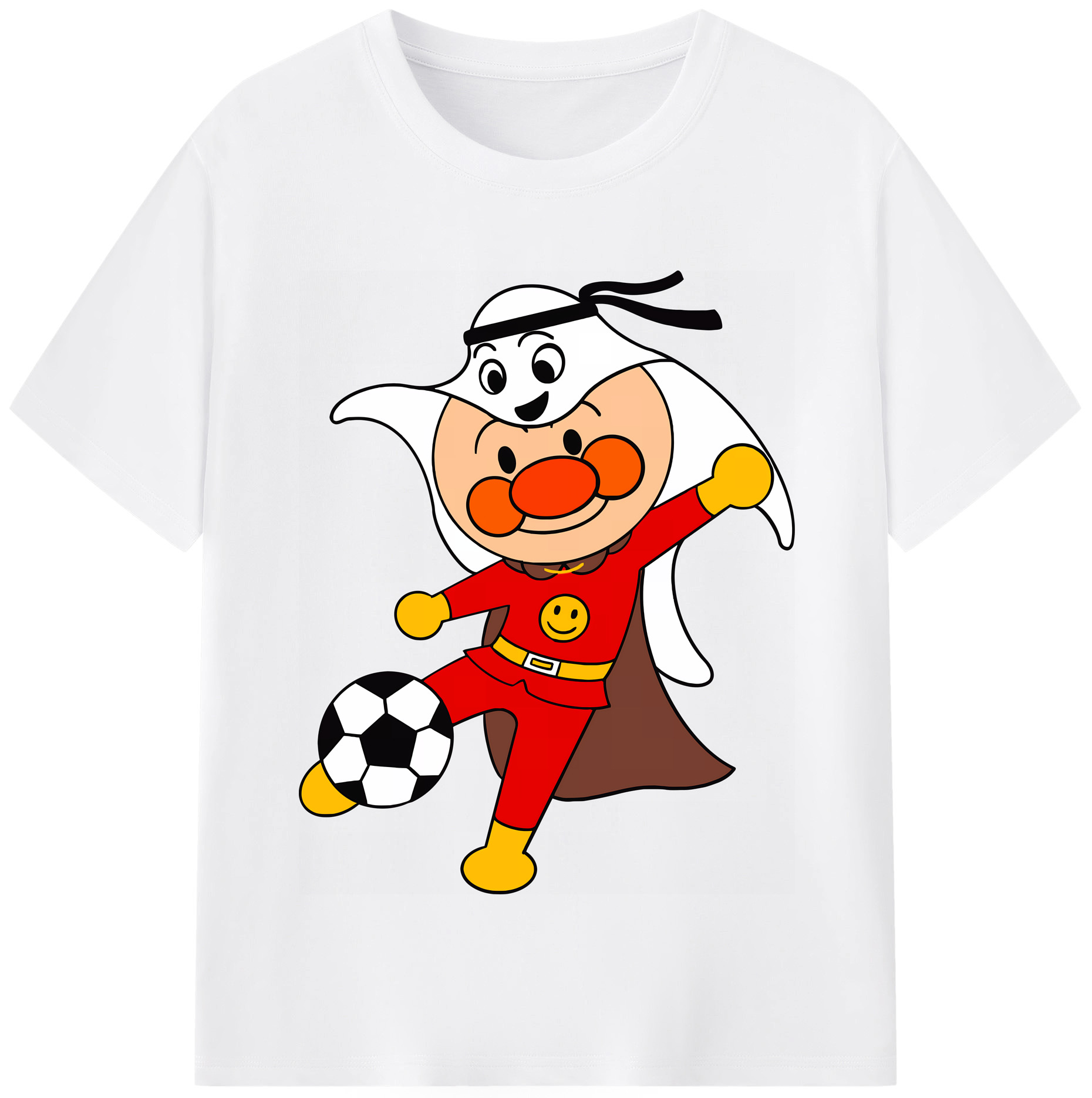 （画像用） アンパンマン Anpanman 綿100％半袖Tシャツ（フロントプリント）