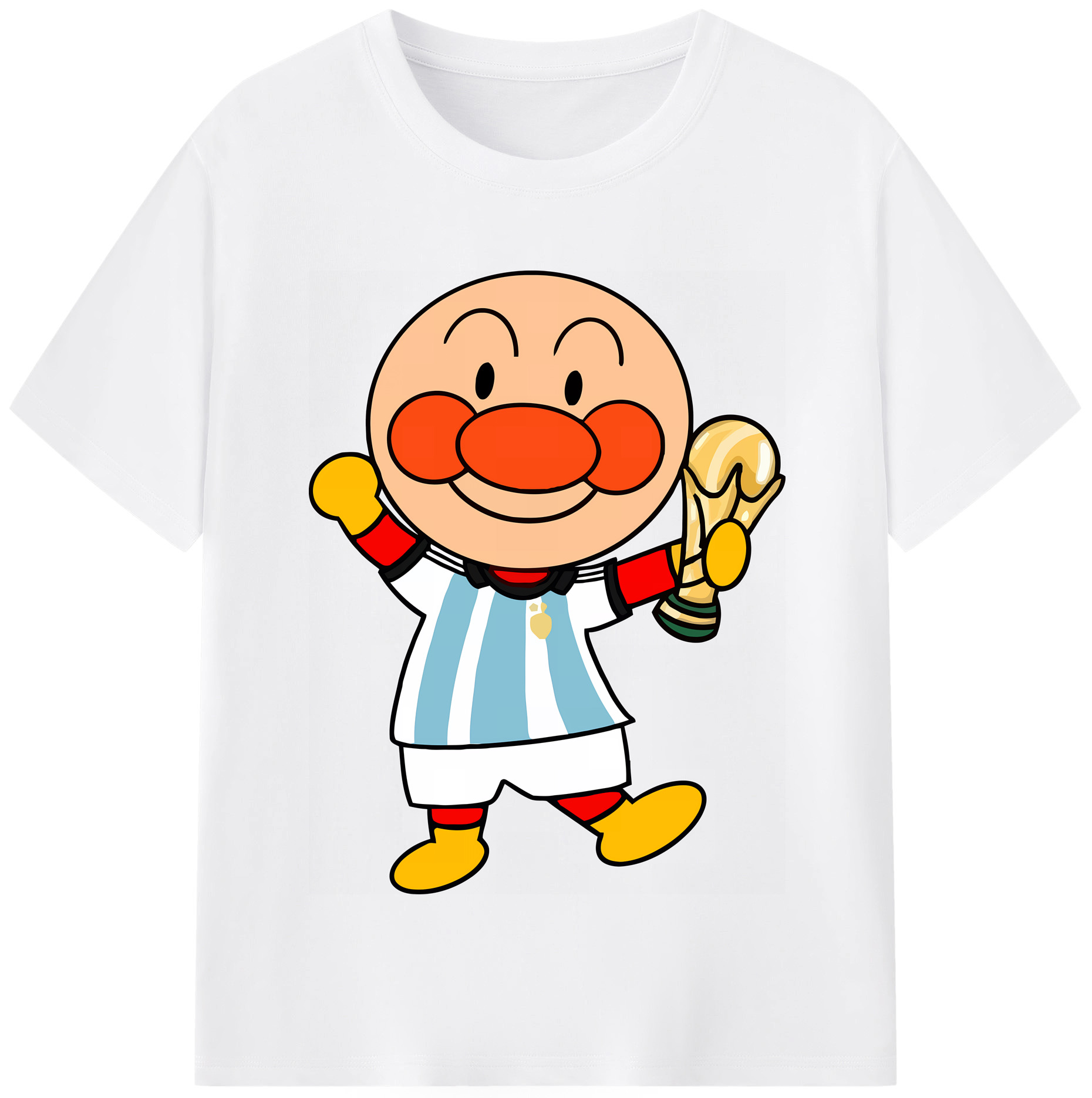 （画像用） アンパンマン Anpanman 綿100％半袖Tシャツ（フロントプリント）