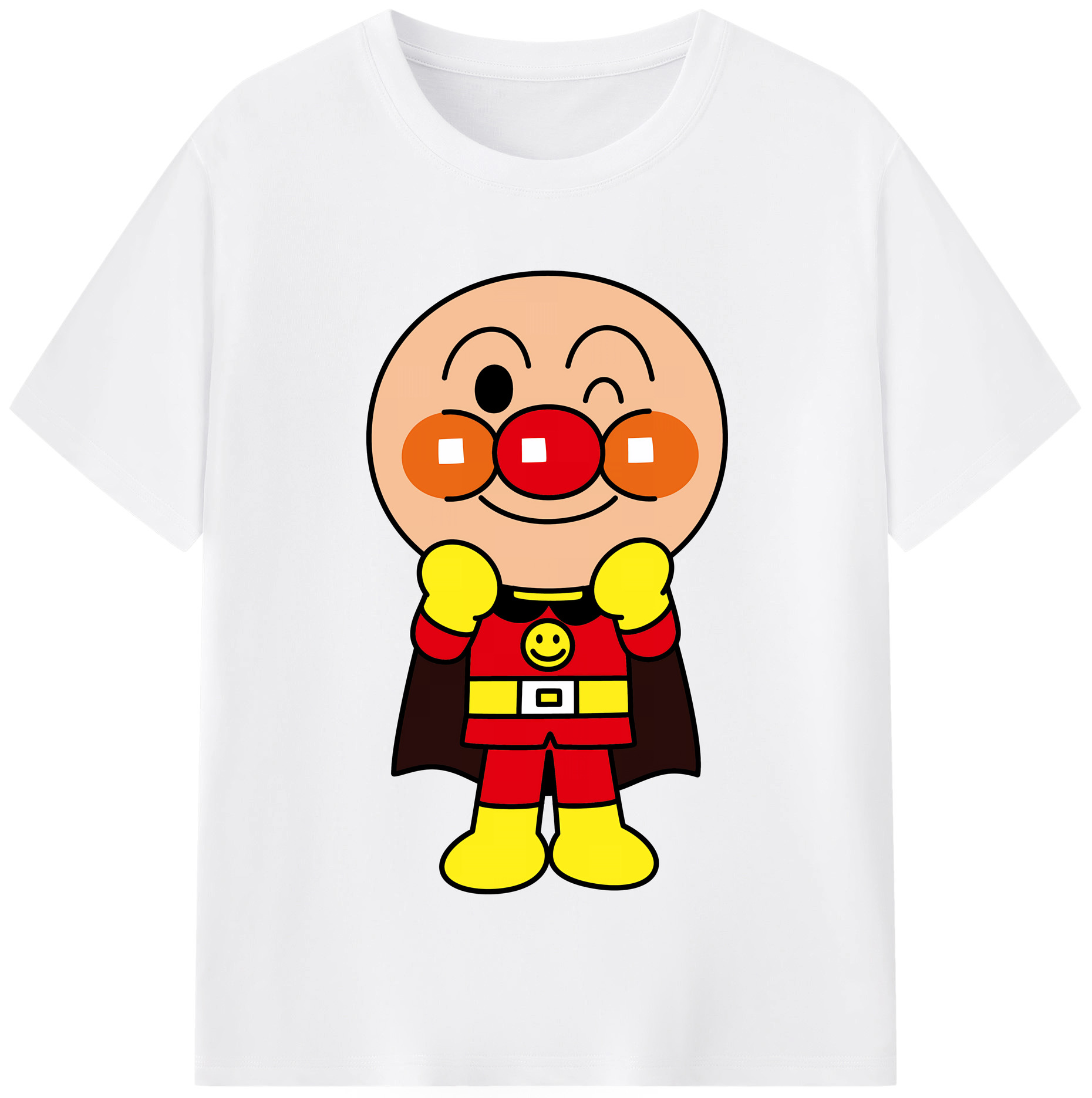 （画像用） アンパンマン Anpanman 綿100％半袖Tシャツ（フロントプリント）