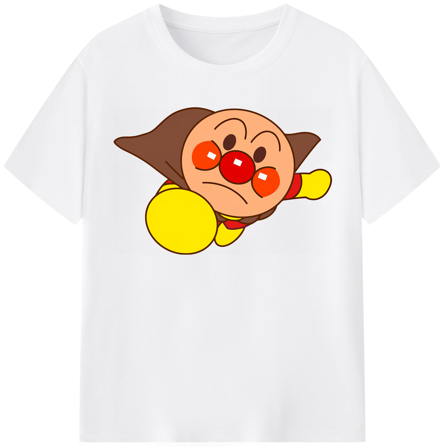 （画像用） アンパンマン Anpanman 綿100％半袖Tシャツ（フロントプリント）