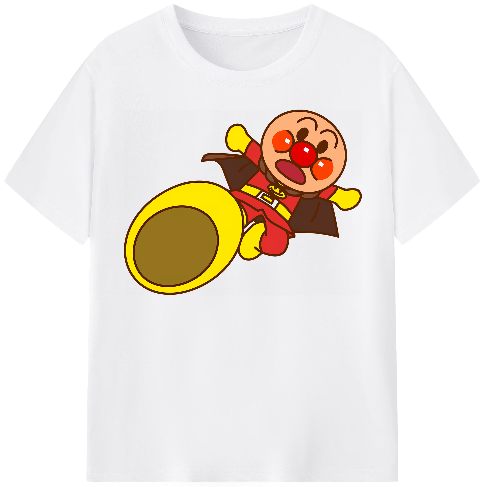 （画像用） アンパンマン Anpanman 綿100％半袖Tシャツ（フロントプリント）
