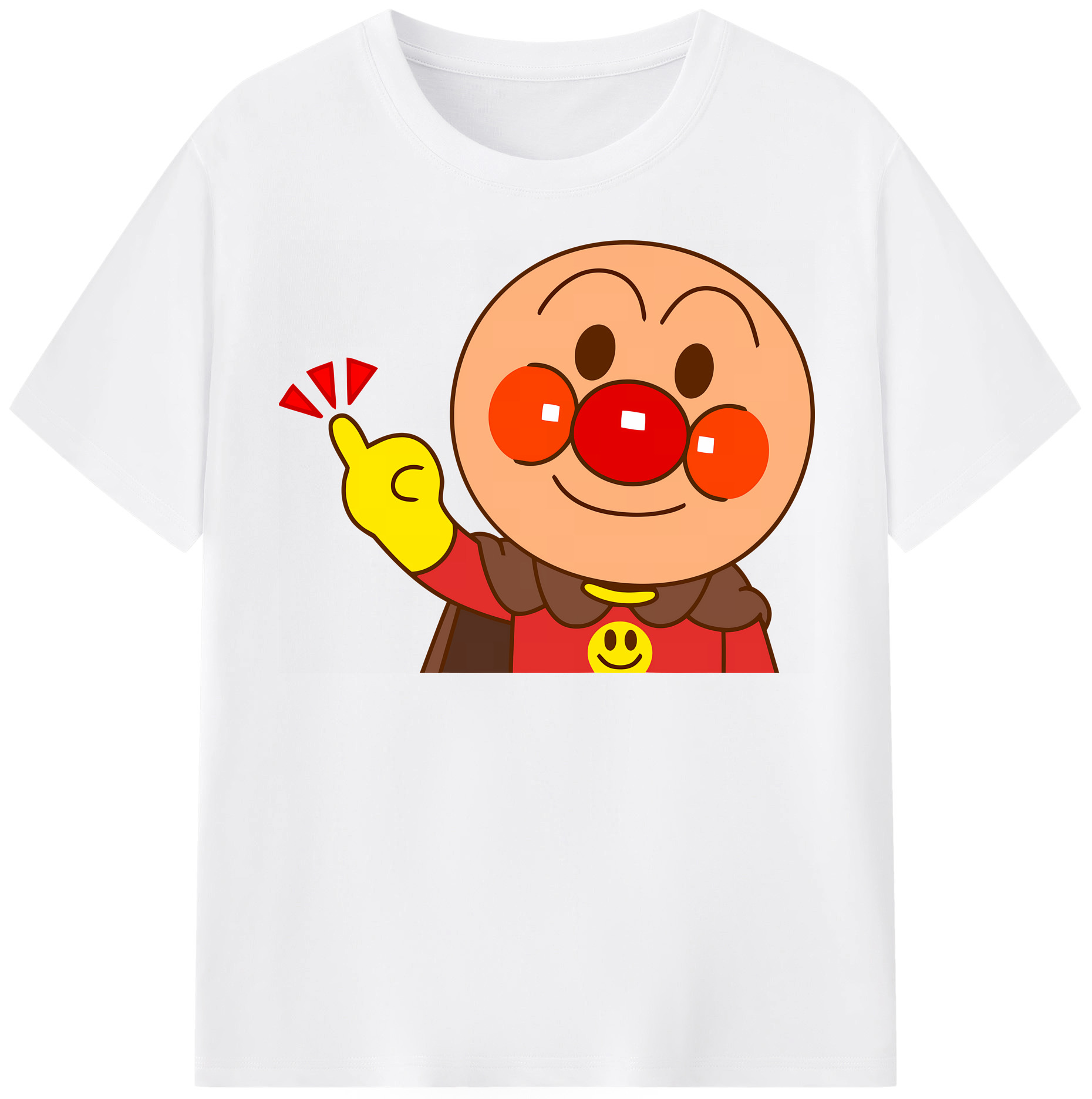 （画像用） アンパンマン Anpanman 綿100％半袖Tシャツ（フロントプリント）