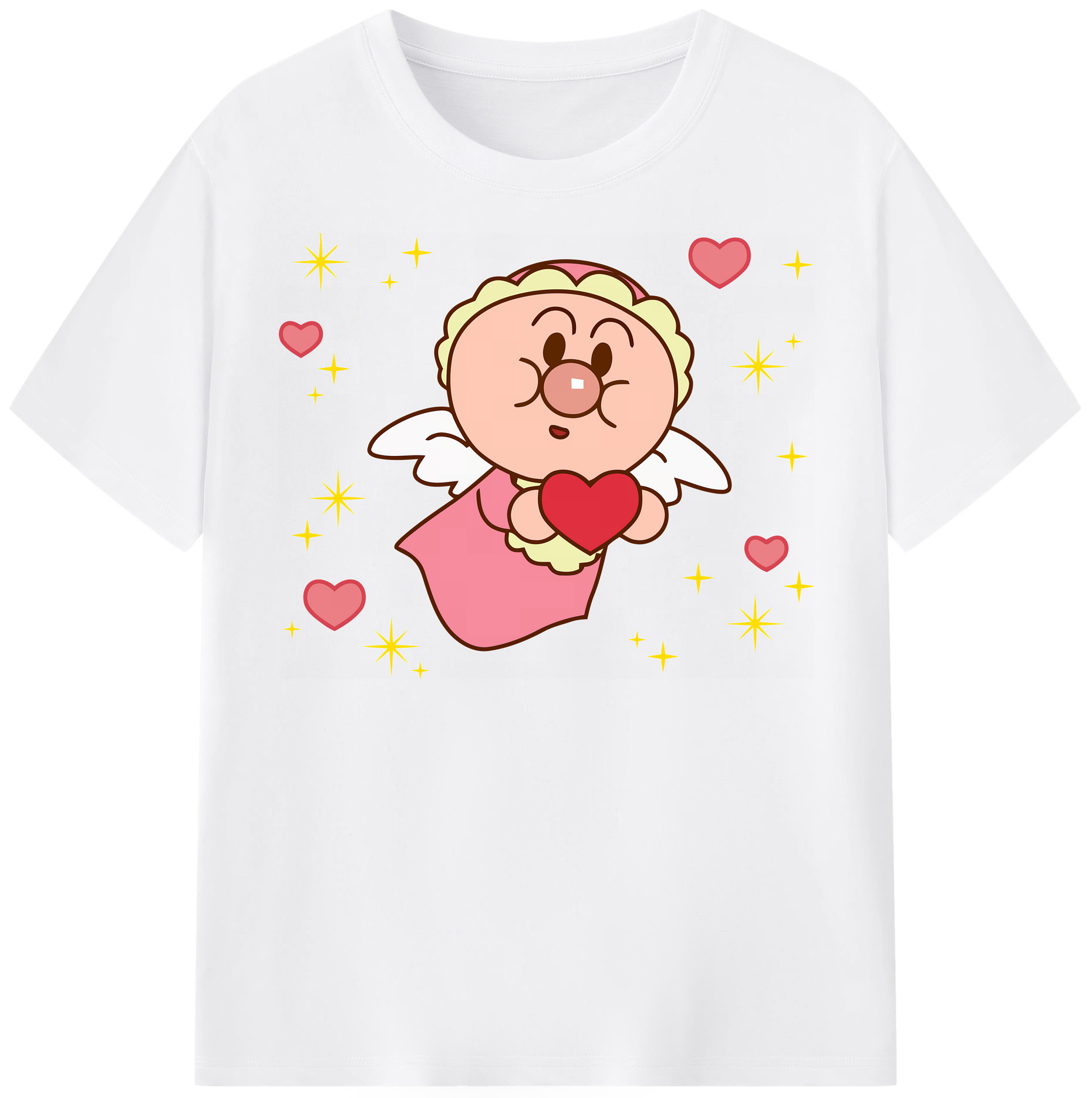 （画像用） アンパンマン Anpanman 綿100％半袖Tシャツ（フロントプリント）