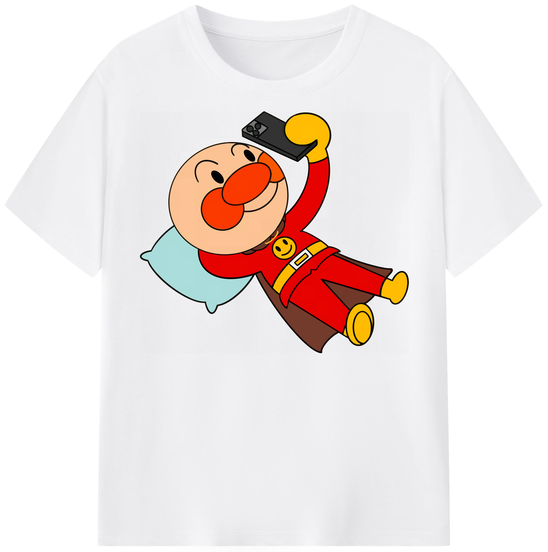 （画像用） アンパンマン Anpanman 綿100％半袖Tシャツ（フロントプリント）