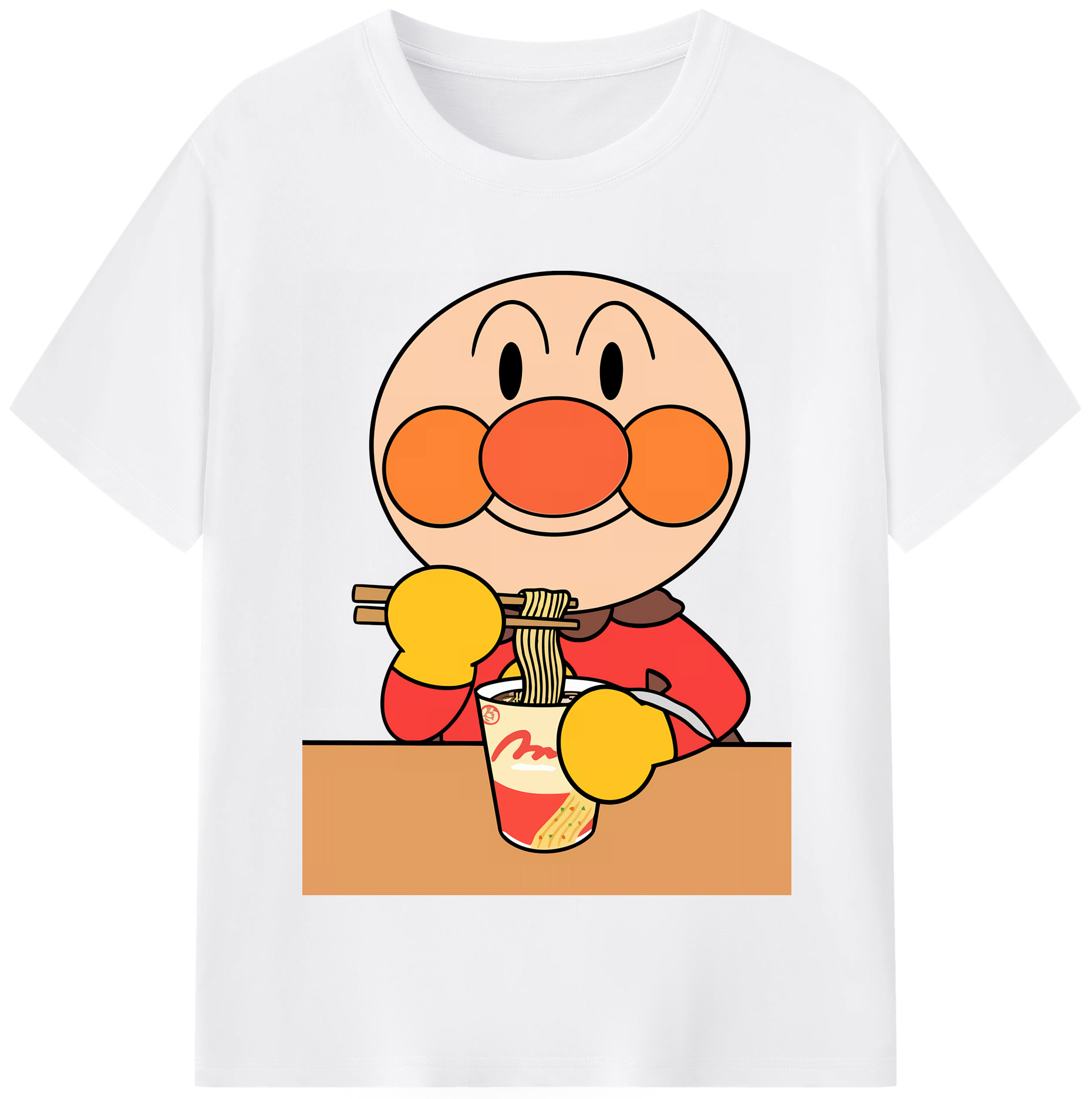 （画像用） アンパンマン Anpanman 綿100％半袖Tシャツ（フロントプリント）