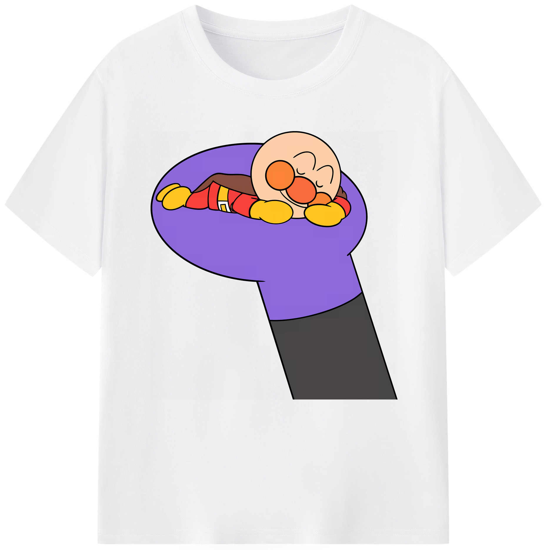 （画像用） アンパンマン Anpanman 綿100％半袖Tシャツ（フロントプリント）