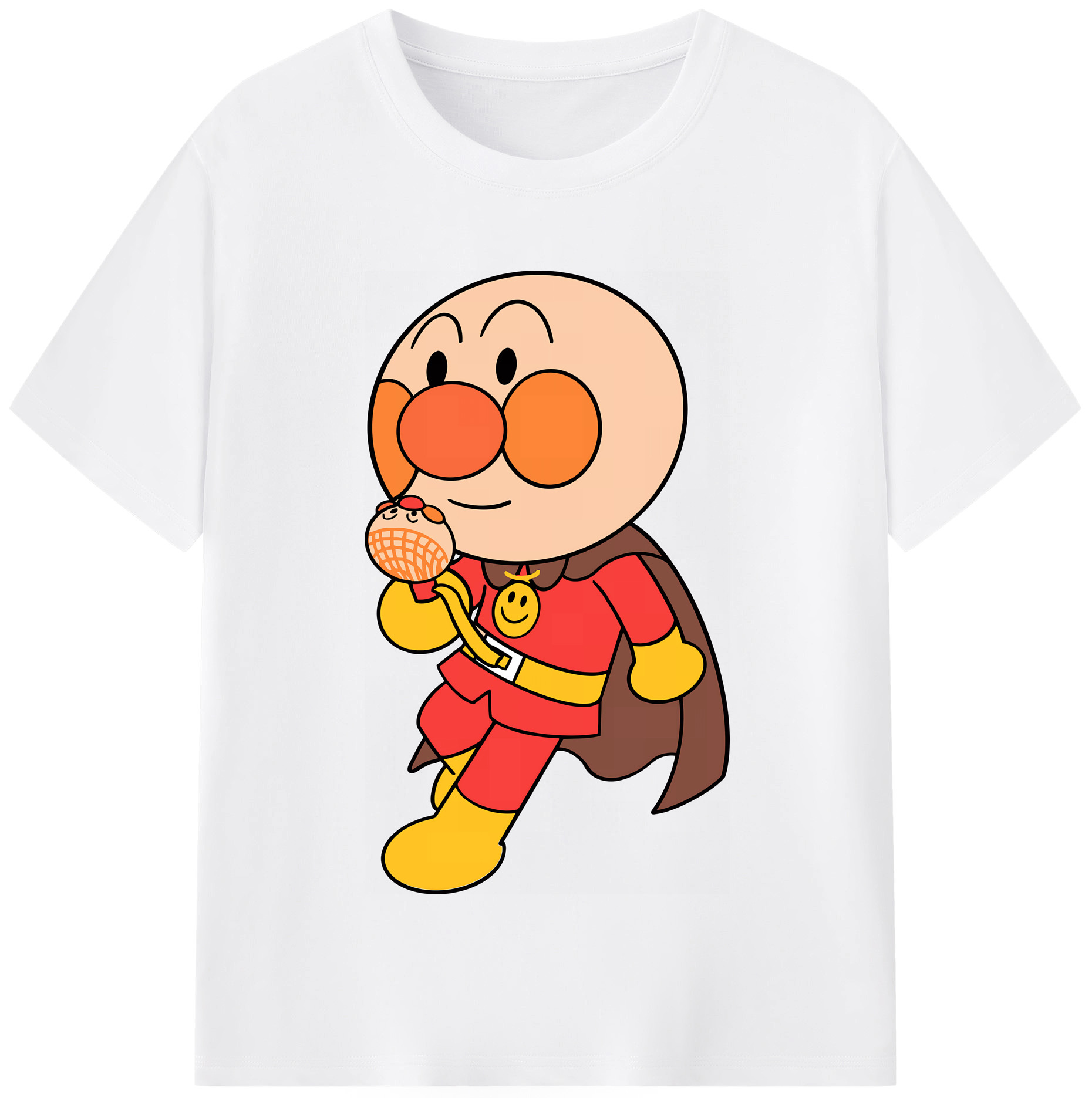 （画像用） アンパンマン Anpanman 綿100％半袖Tシャツ（フロントプリント）