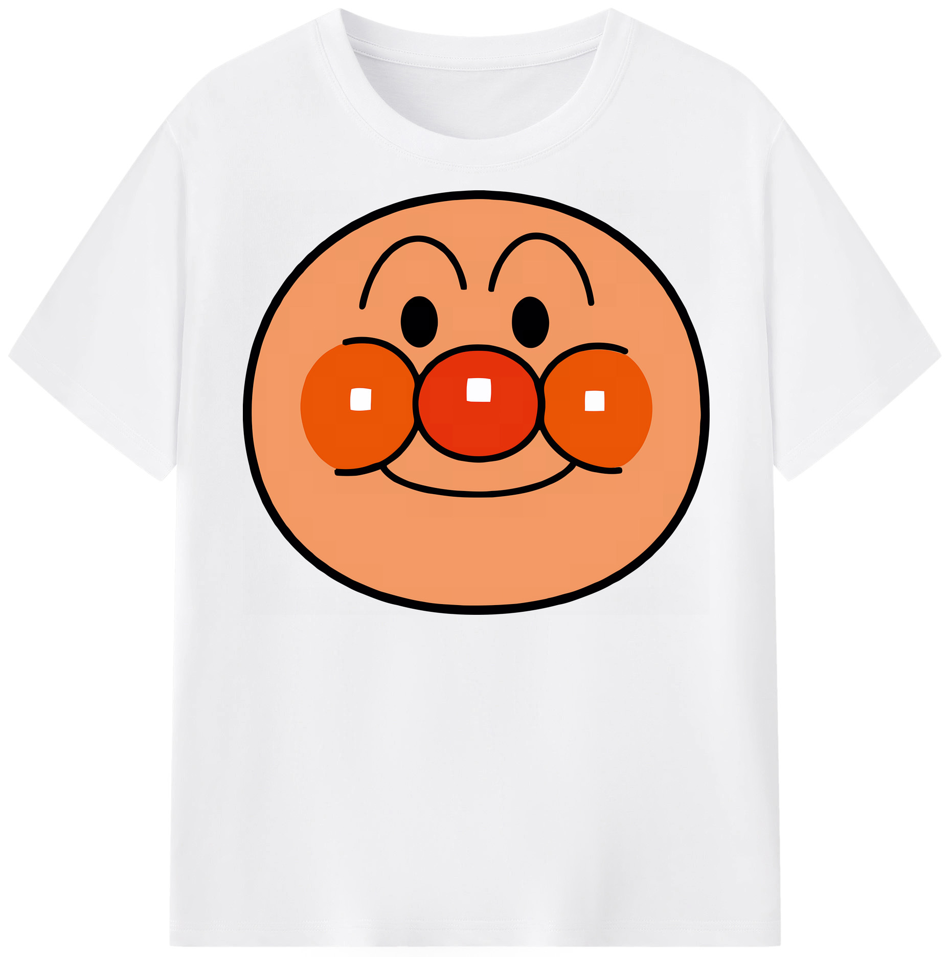 （画像用） アンパンマン Anpanman 綿100％半袖Tシャツ（フロントプリント）