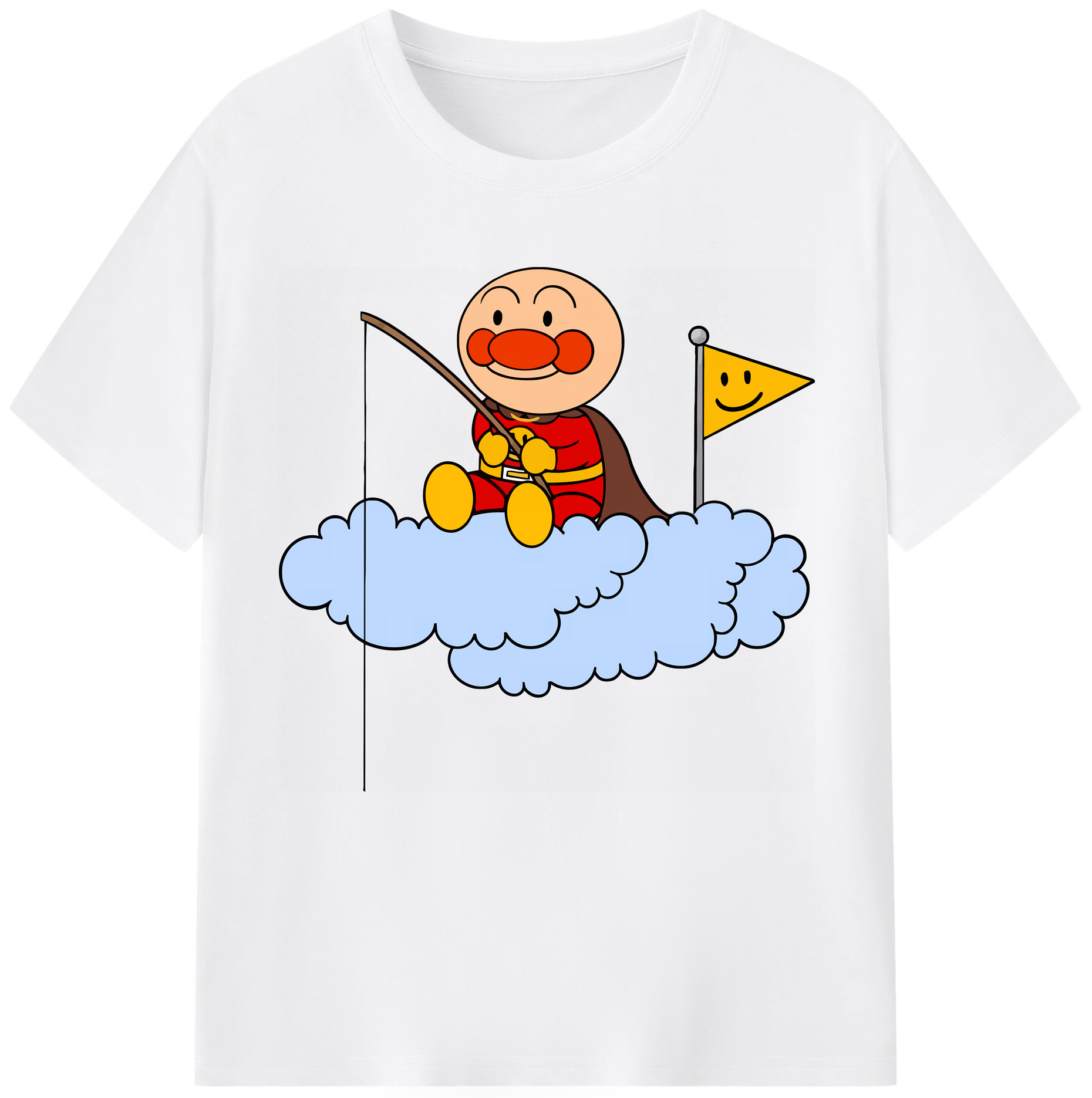 （画像用） アンパンマン Anpanman 綿100％半袖Tシャツ（フロントプリント）