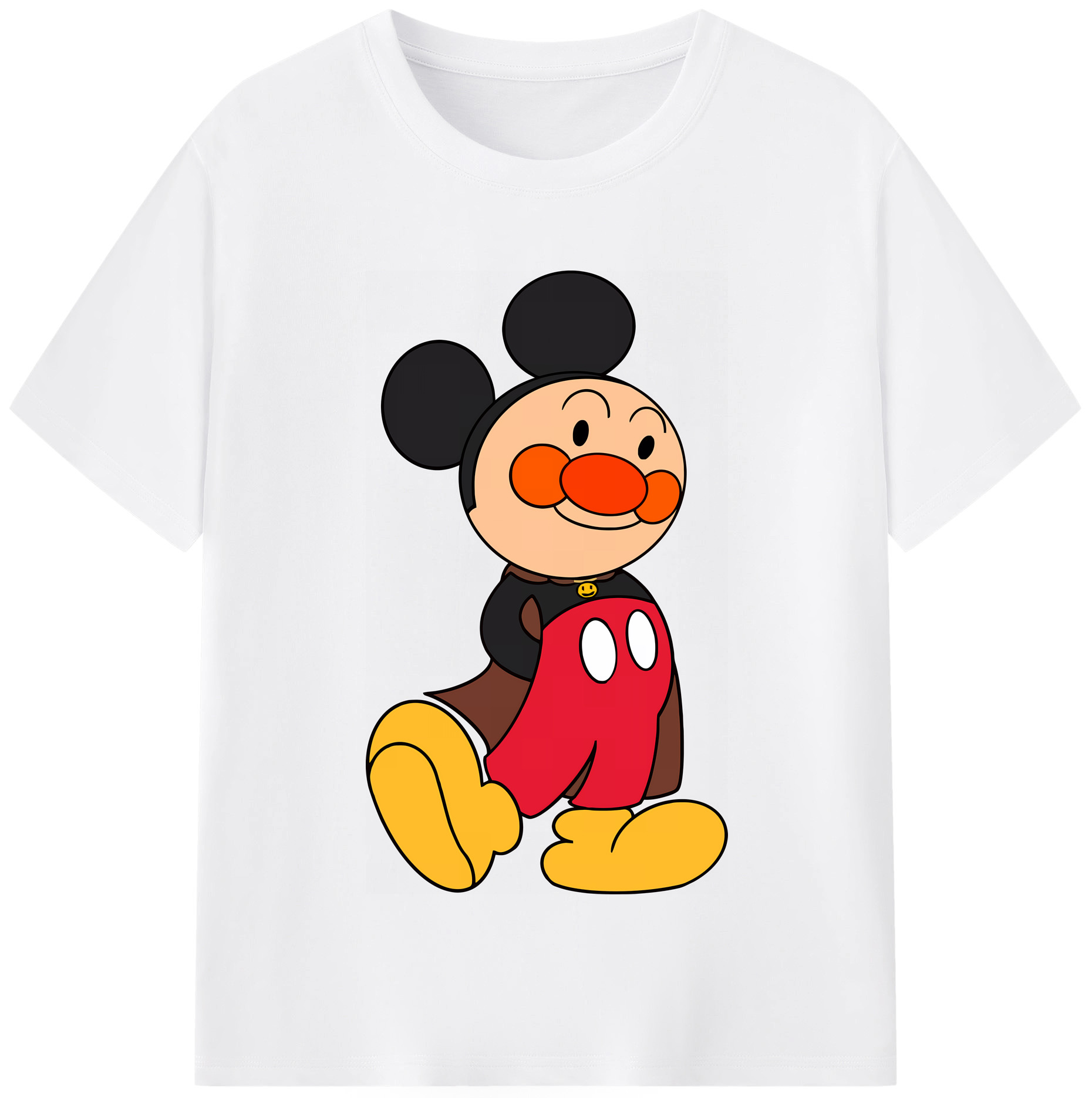 （画像用） アンパンマン Anpanman 綿100％半袖Tシャツ（フロントプリント）