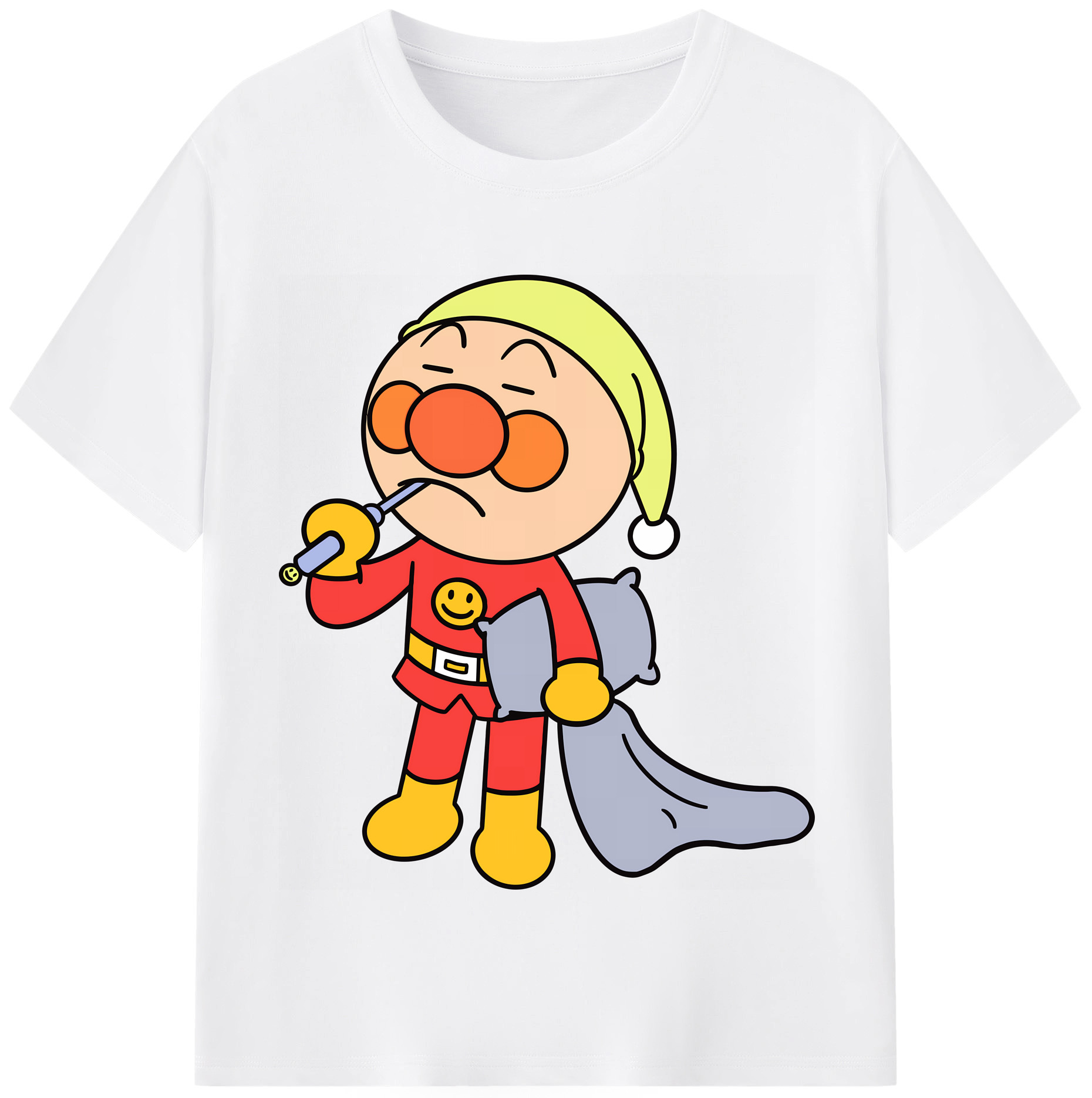 （画像用） アンパンマン Anpanman 綿100％半袖Tシャツ（フロントプリント）