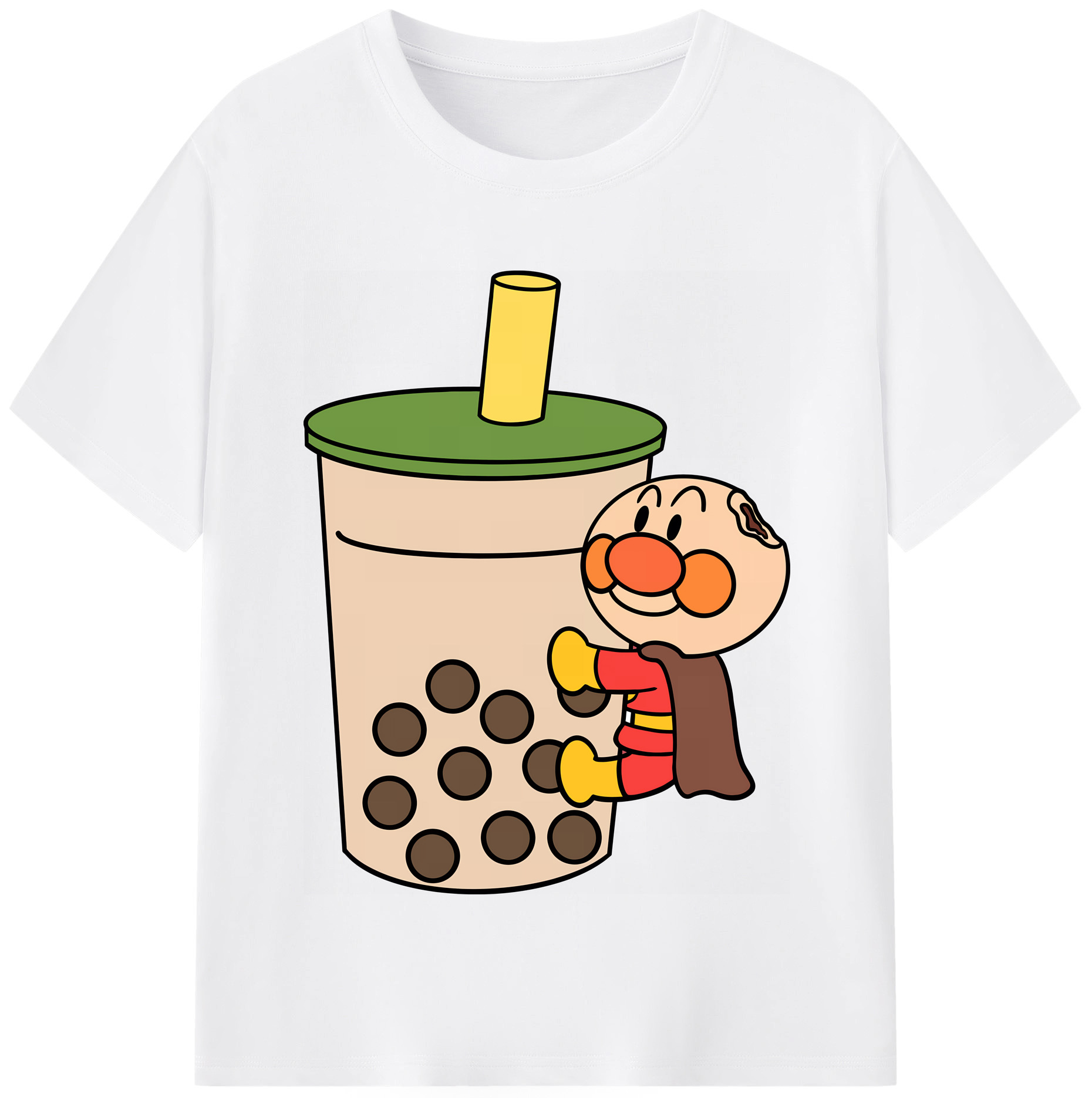 （画像用） アンパンマン Anpanman 綿100％半袖Tシャツ（フロントプリント）