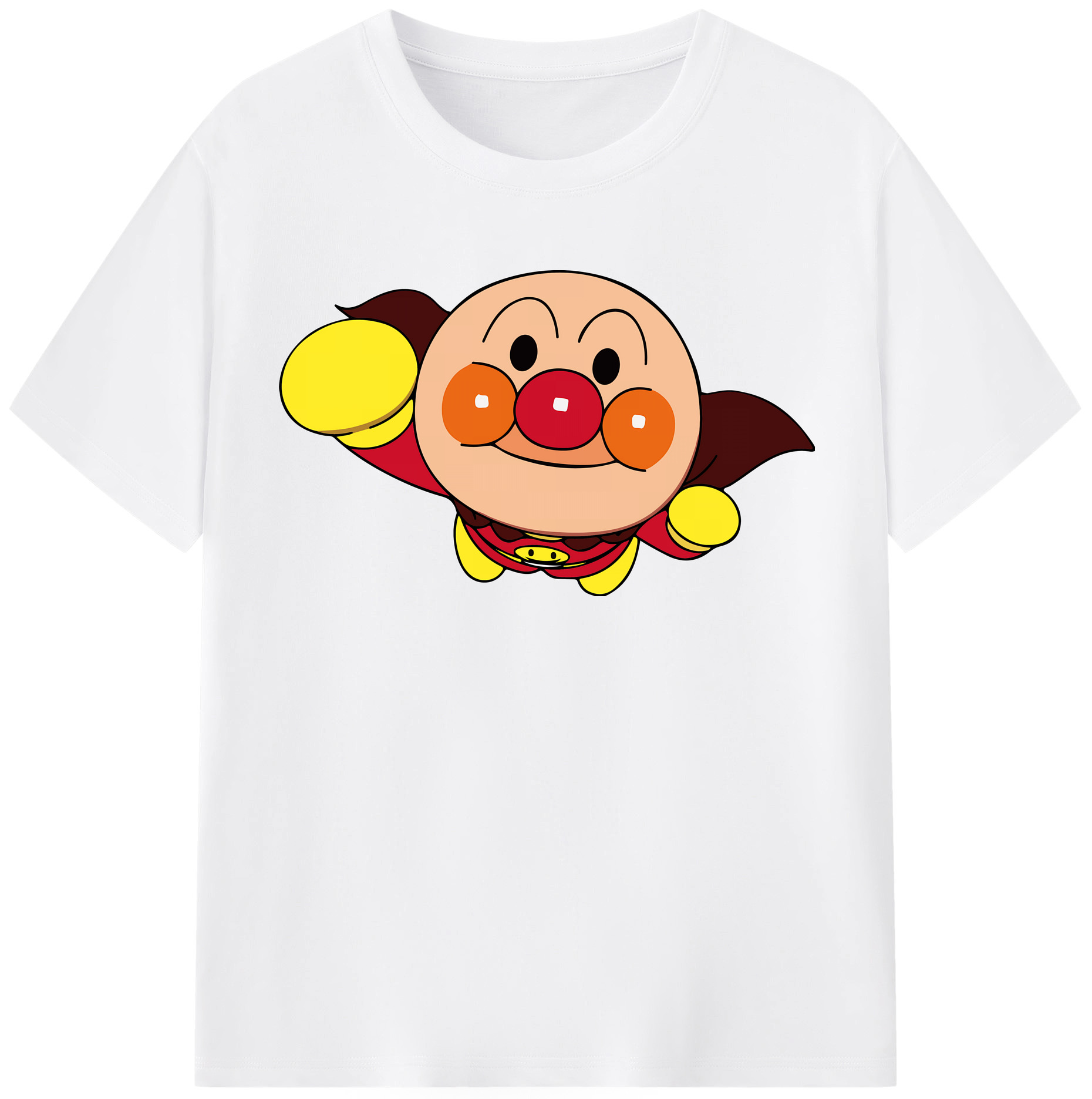 （画像用） アンパンマン Anpanman 綿100％半袖Tシャツ（フロントプリント）