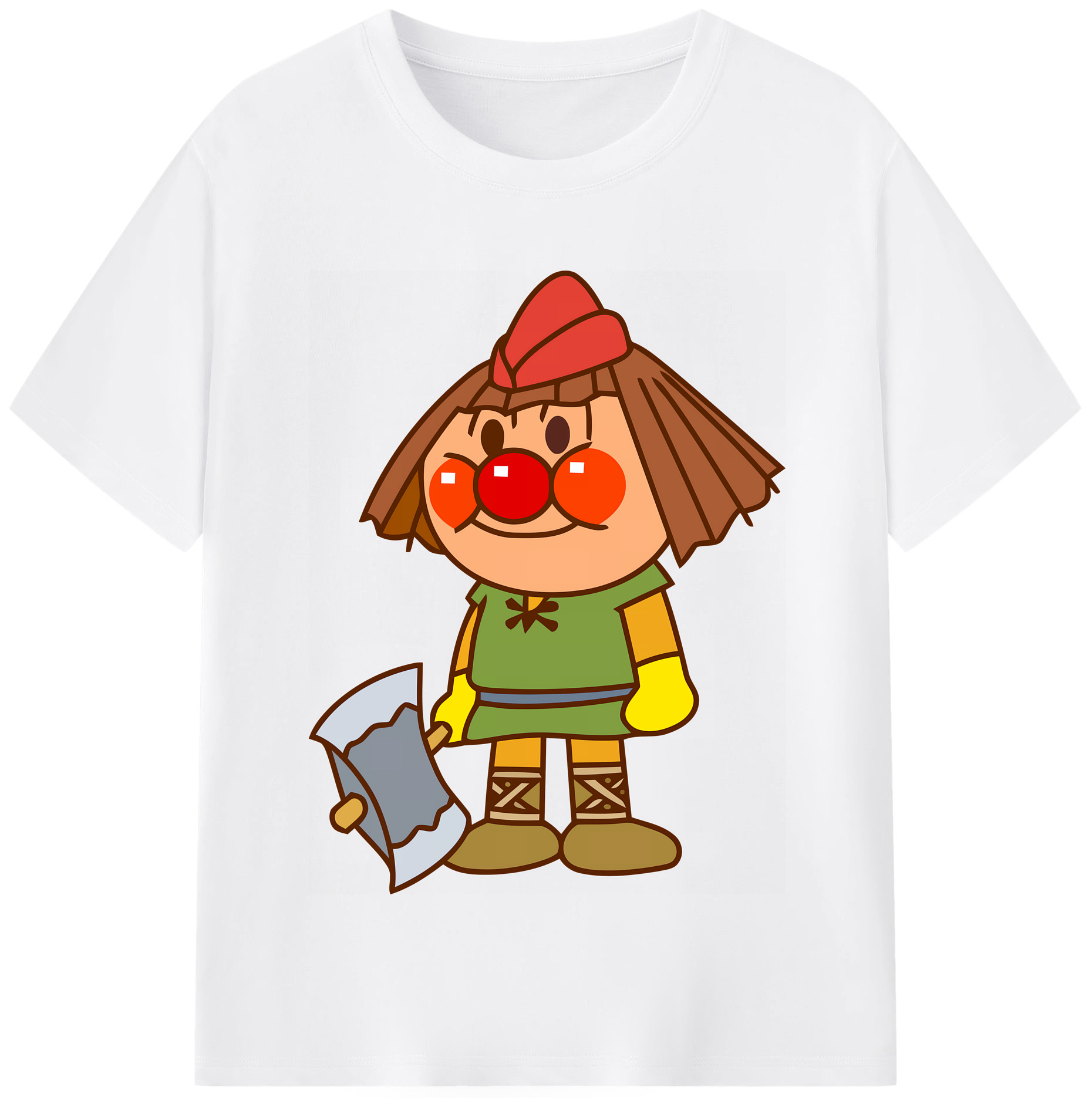 （画像用） アンパンマン Anpanman 綿100％半袖Tシャツ（フロントプリント）