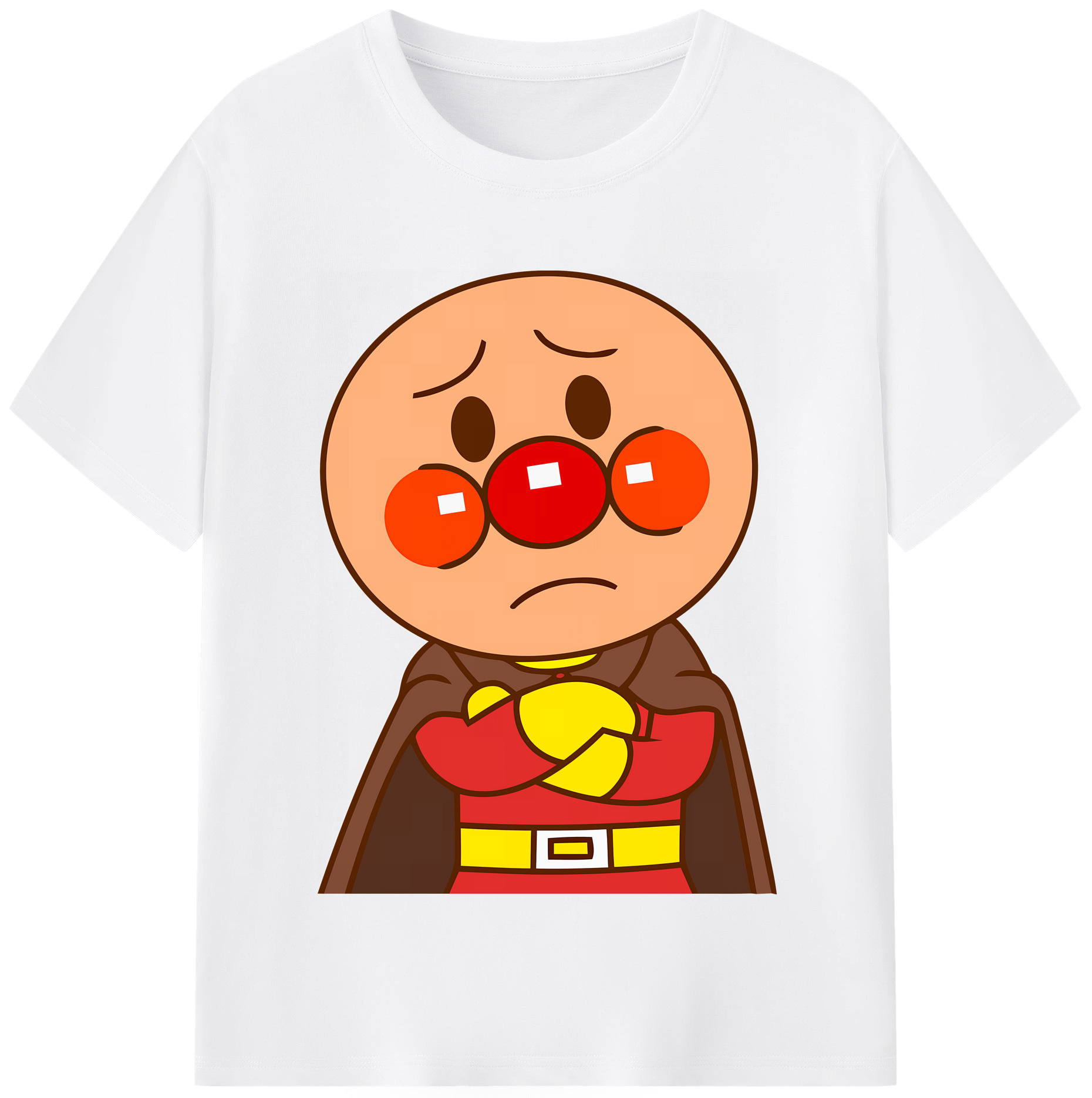 （画像用） アンパンマン Anpanman 綿100％半袖Tシャツ（フロントプリント）