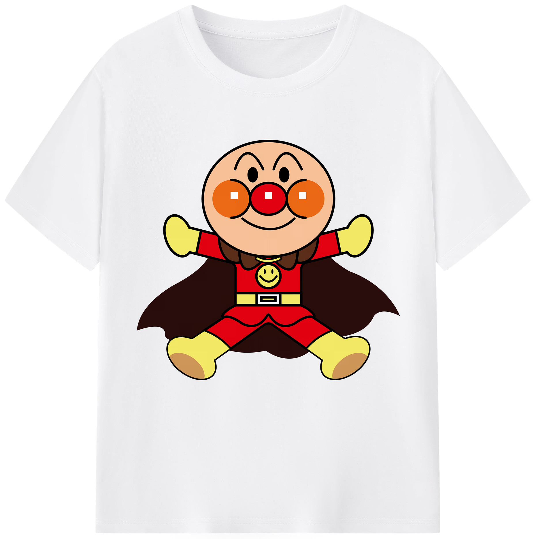 （画像用） アンパンマン Anpanman 綿100％半袖Tシャツ（フロントプリント）