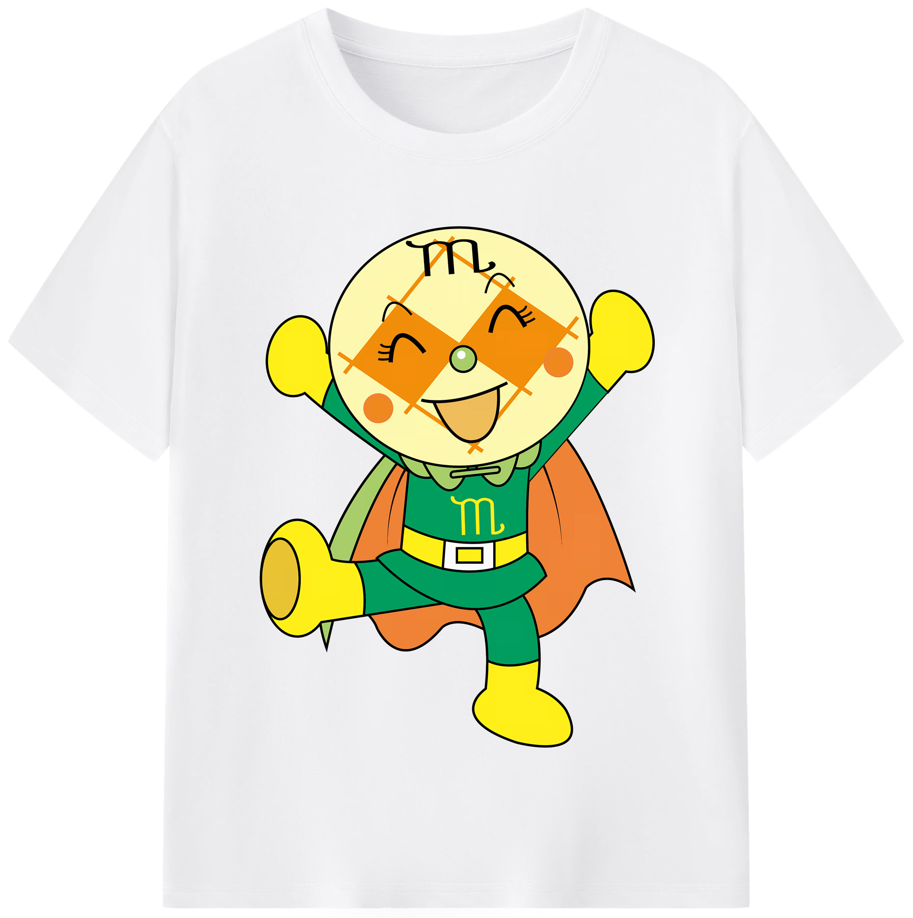 （画像用） アンパンマン Anpanman 綿100％半袖Tシャツ（フロントプリント）