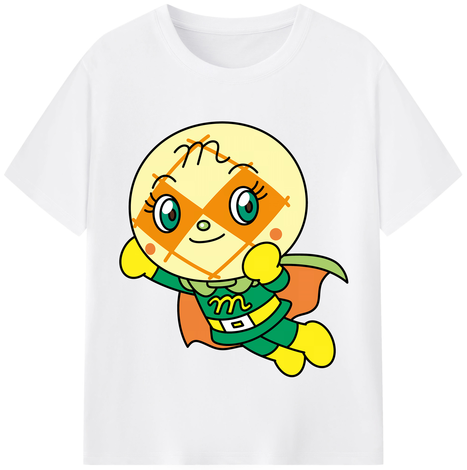 （画像用） アンパンマン Anpanman 綿100％半袖Tシャツ（フロントプリント）