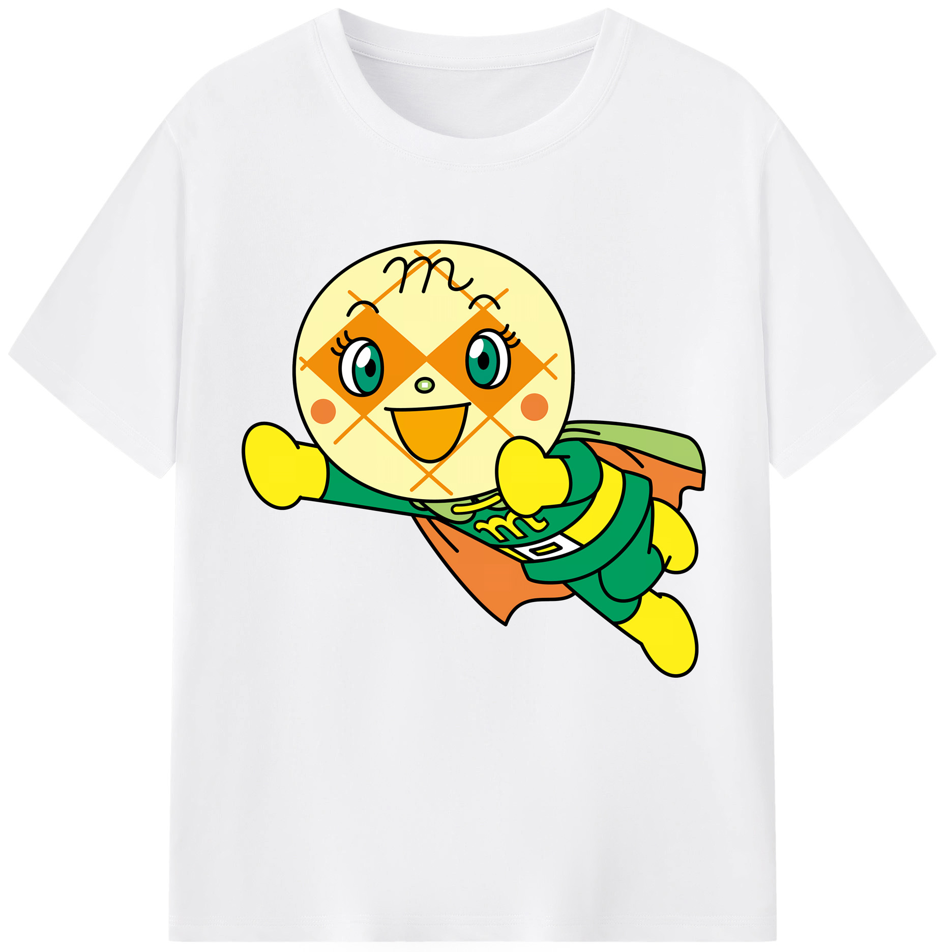 （画像用） アンパンマン Anpanman 綿100％半袖Tシャツ（フロントプリント）